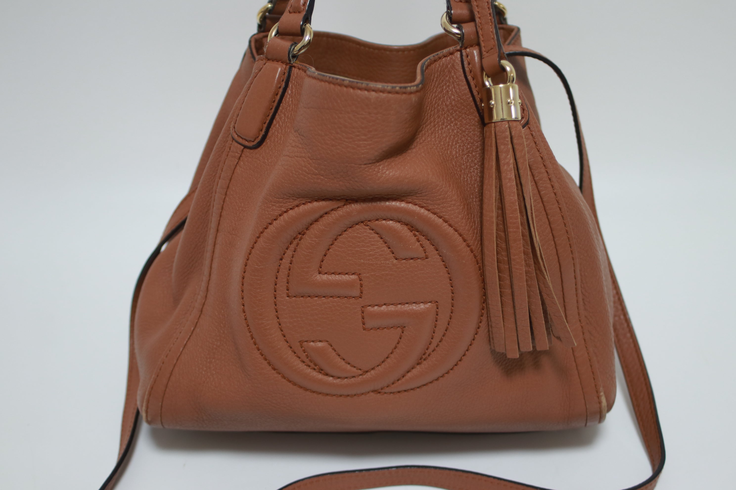 Gucci Soho Brown Two Way Shoulder Bag Used