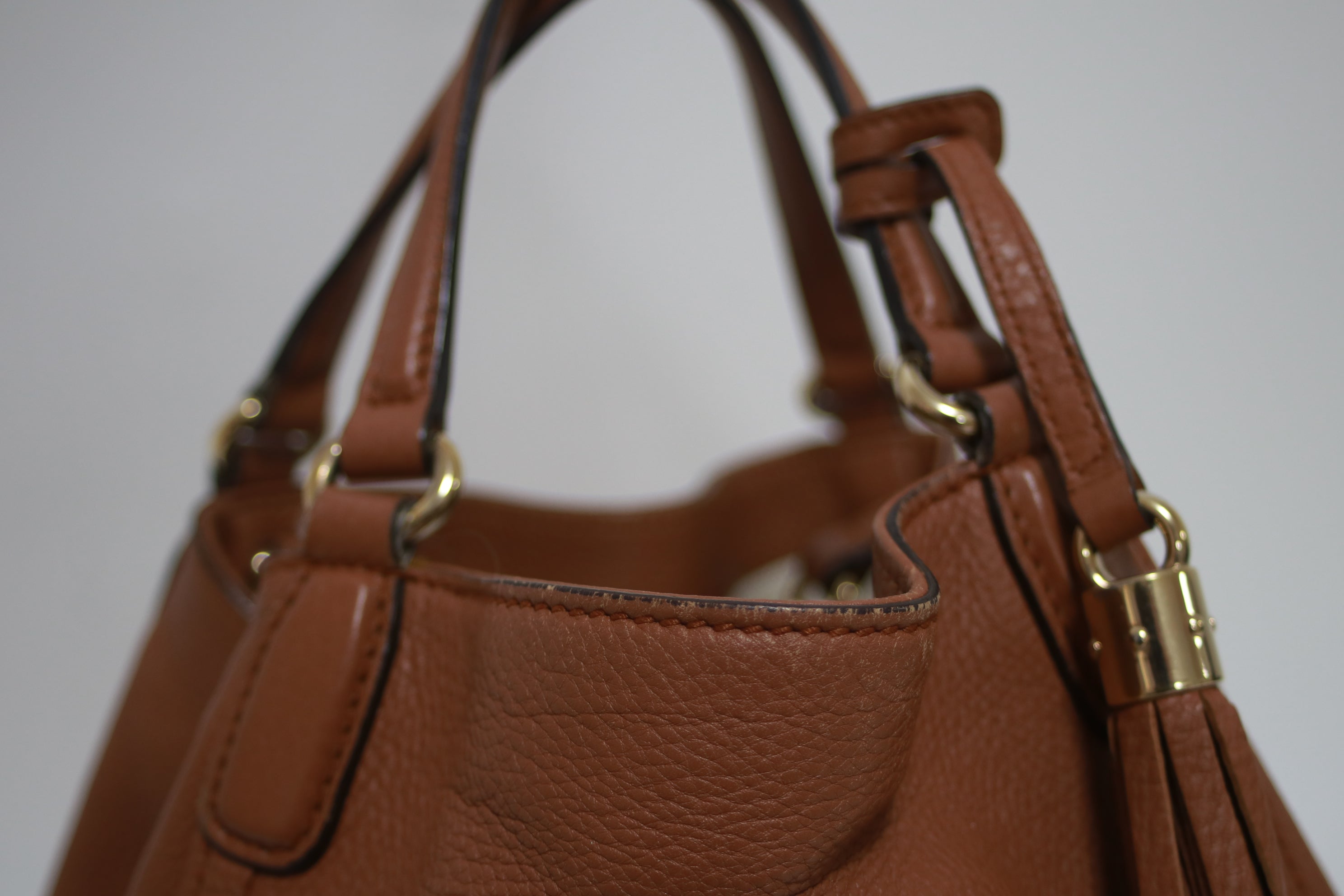 Gucci Soho Brown Two Way Shoulder Bag Used