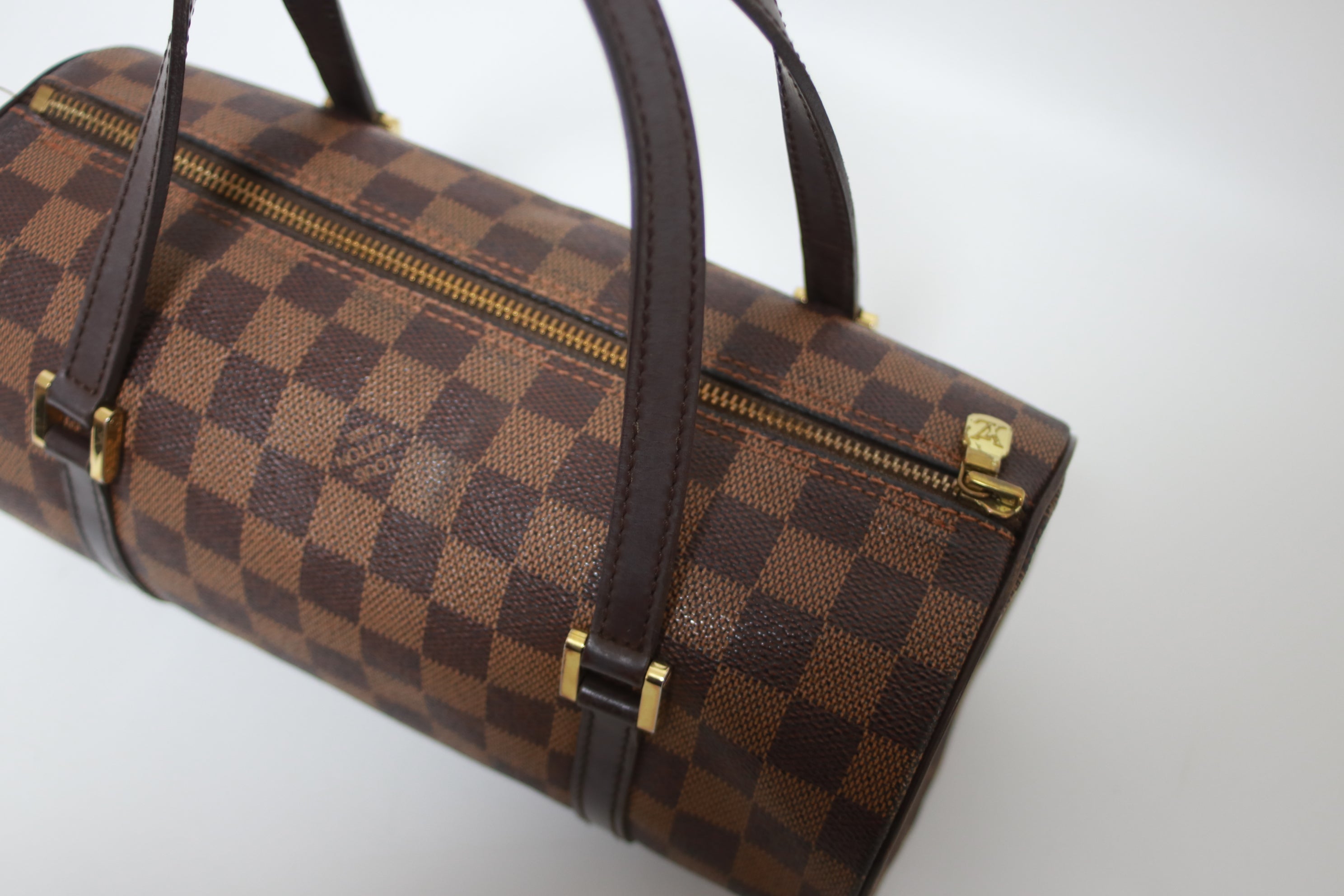 Louis Vuitton Papillon 27 Damier Ebene Handbag Used