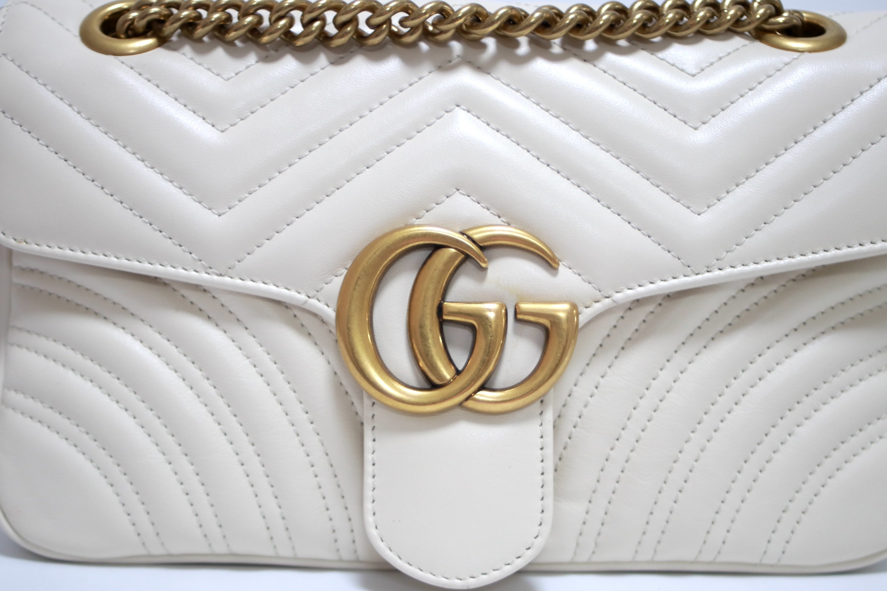 Borsa a tracolla piccola Gucci Marmont Flap usata