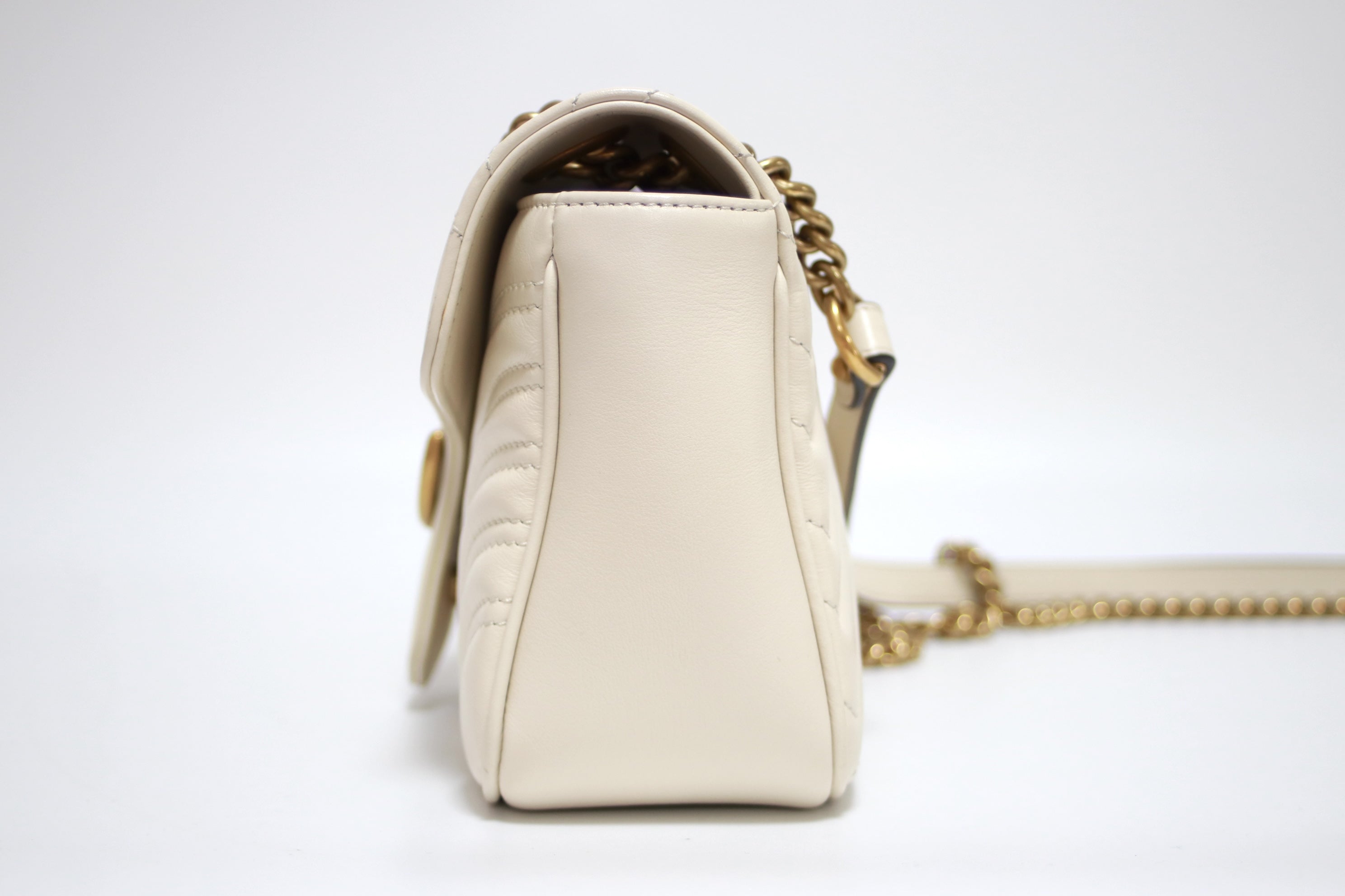 Borsa a tracolla piccola Gucci Marmont Flap usata