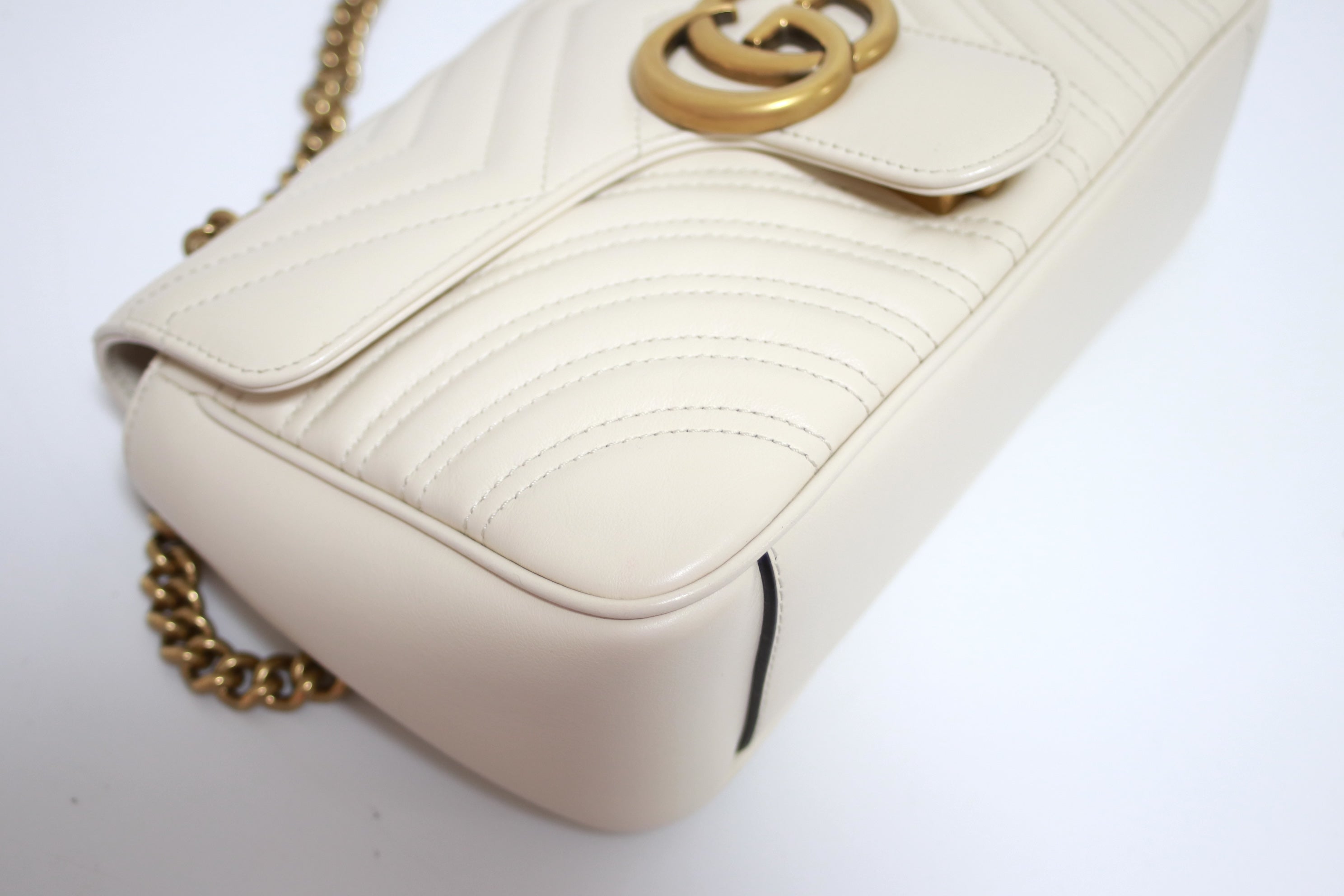 Borsa a tracolla piccola Gucci Marmont Flap usata