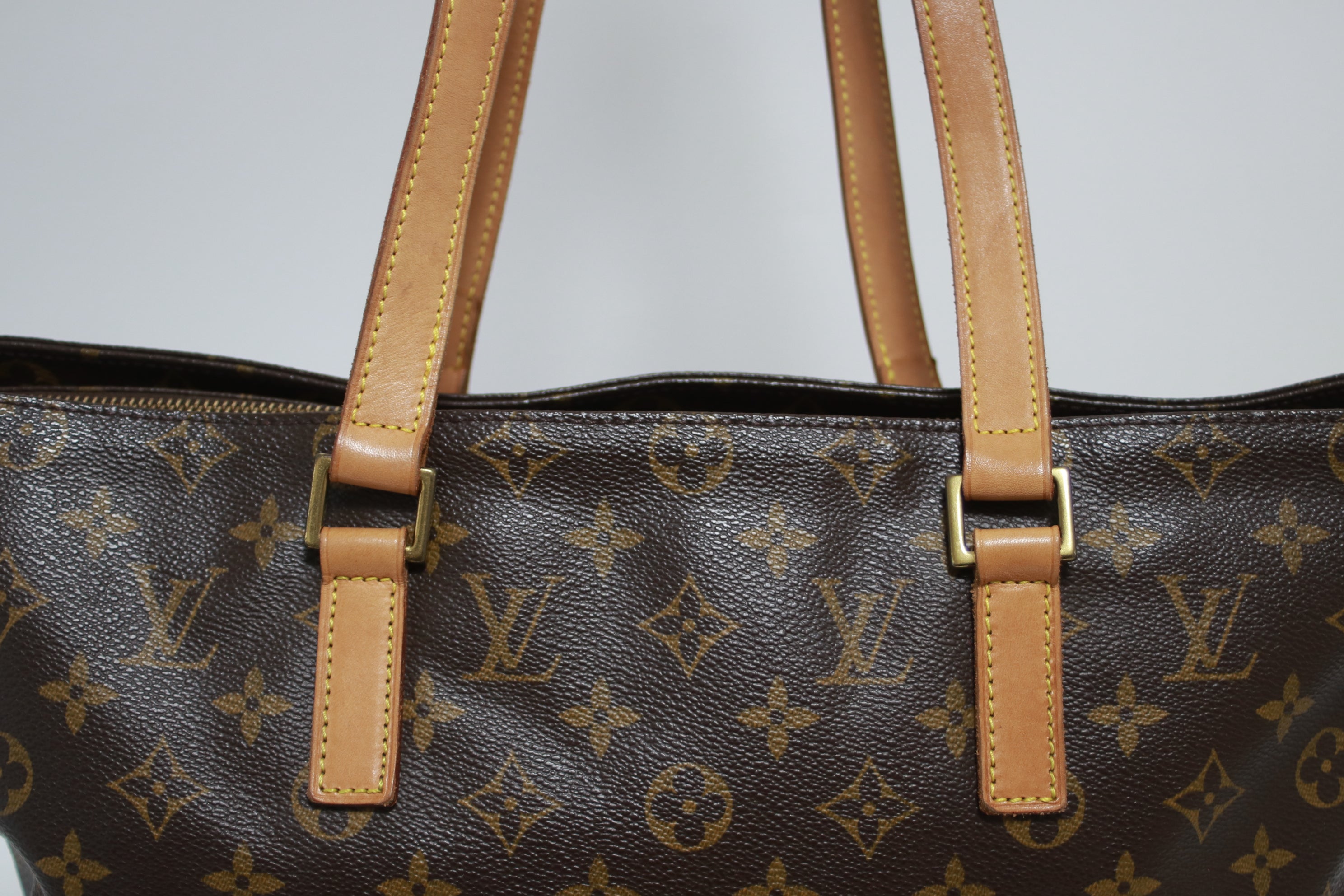 Louis Vuitton Cabas Mezzo Shoulder Tote Bag Used