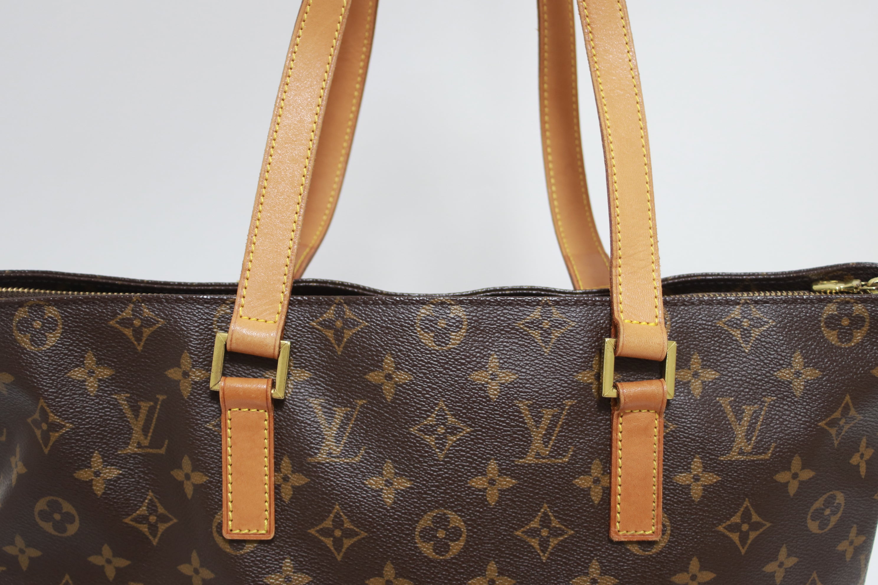 Louis Vuitton Cabas Mezzo Shoulder Tote Bag Used