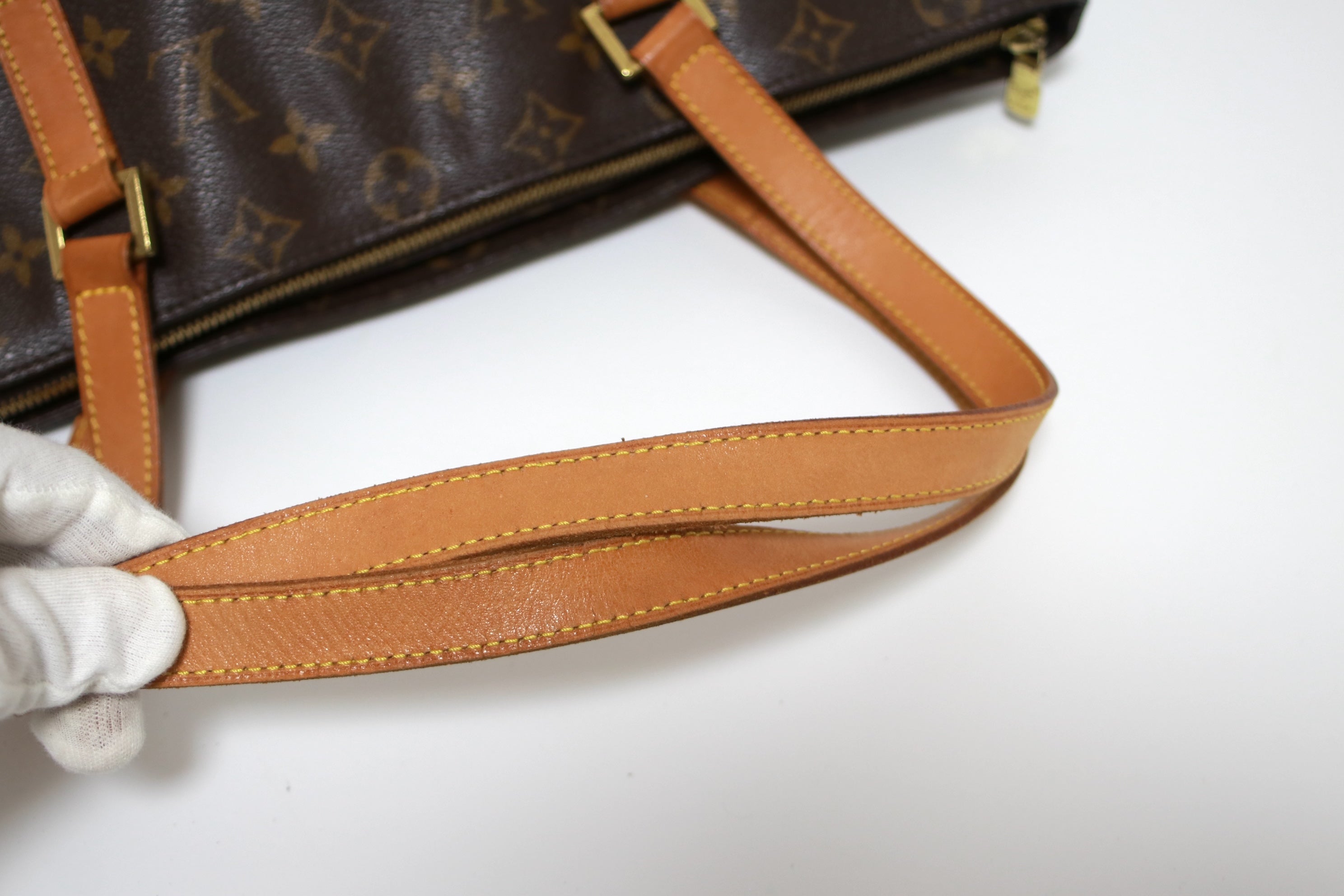Louis Vuitton Cabas Mezzo Shoulder Tote Bag Used