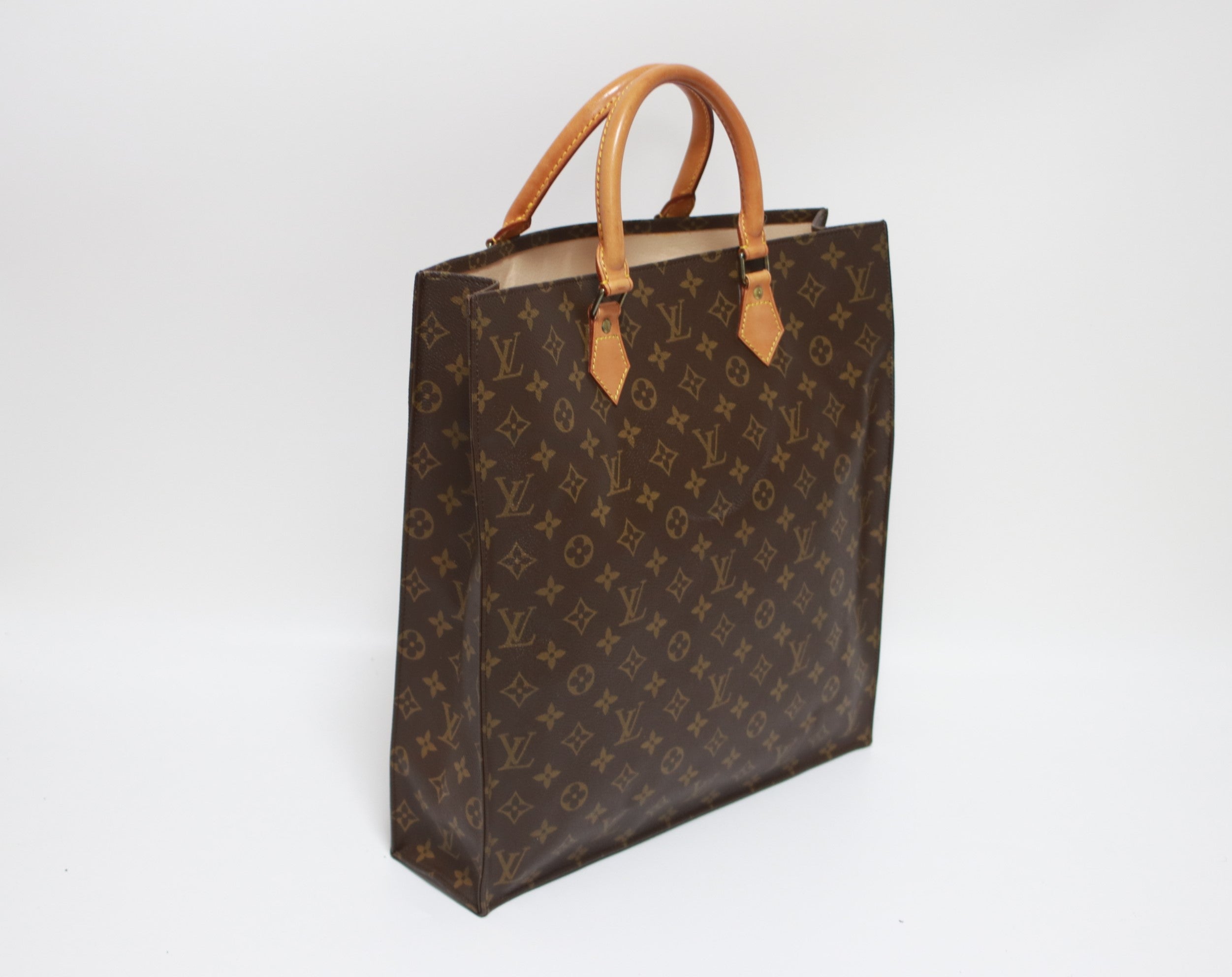 Louis Vuitton Sac Plat Tote Bag Used