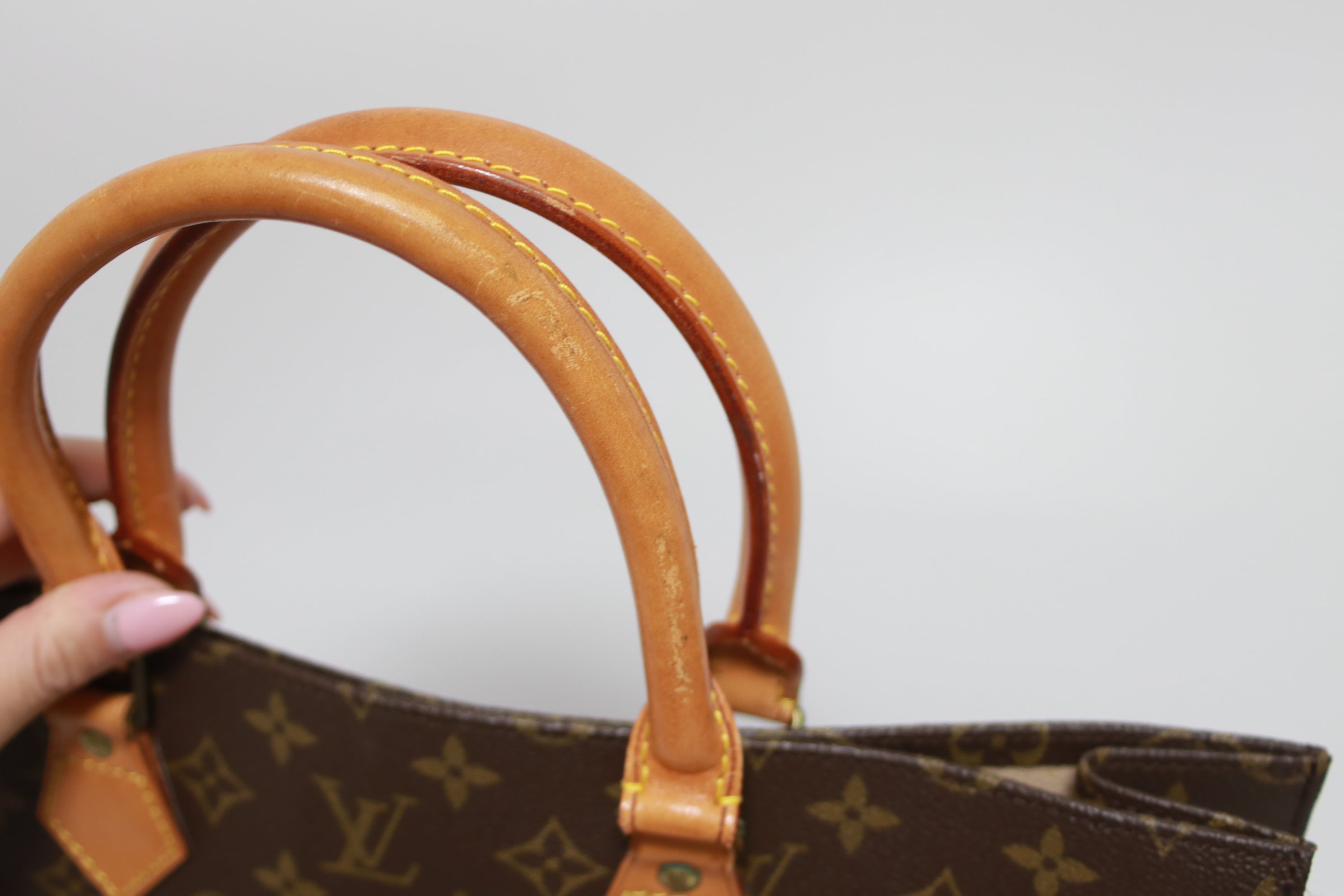 Louis Vuitton Sac Plat Tote Bag Used
