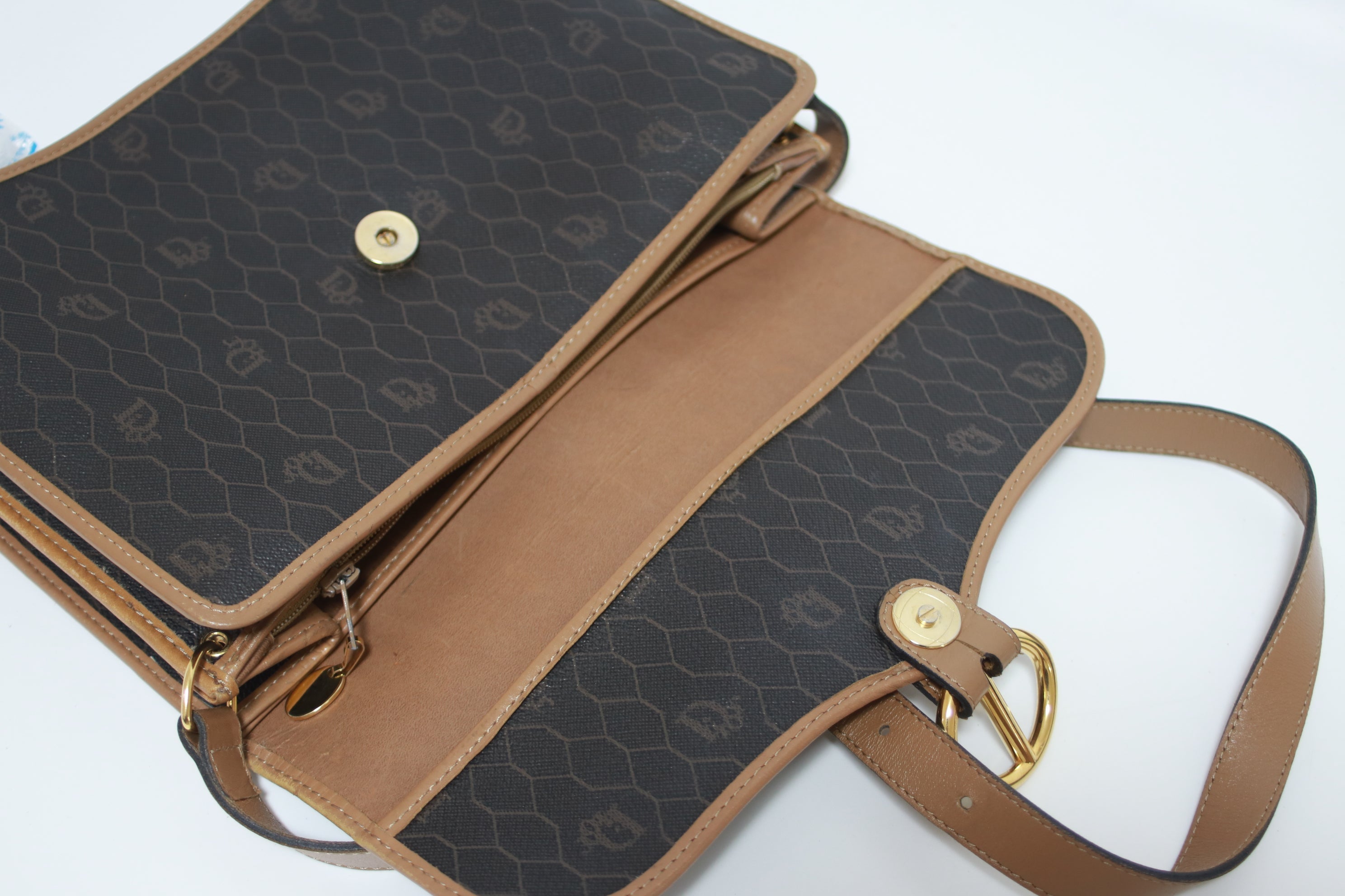 Christian Dior Vintage Honeycomb Shoulder Bag Used
