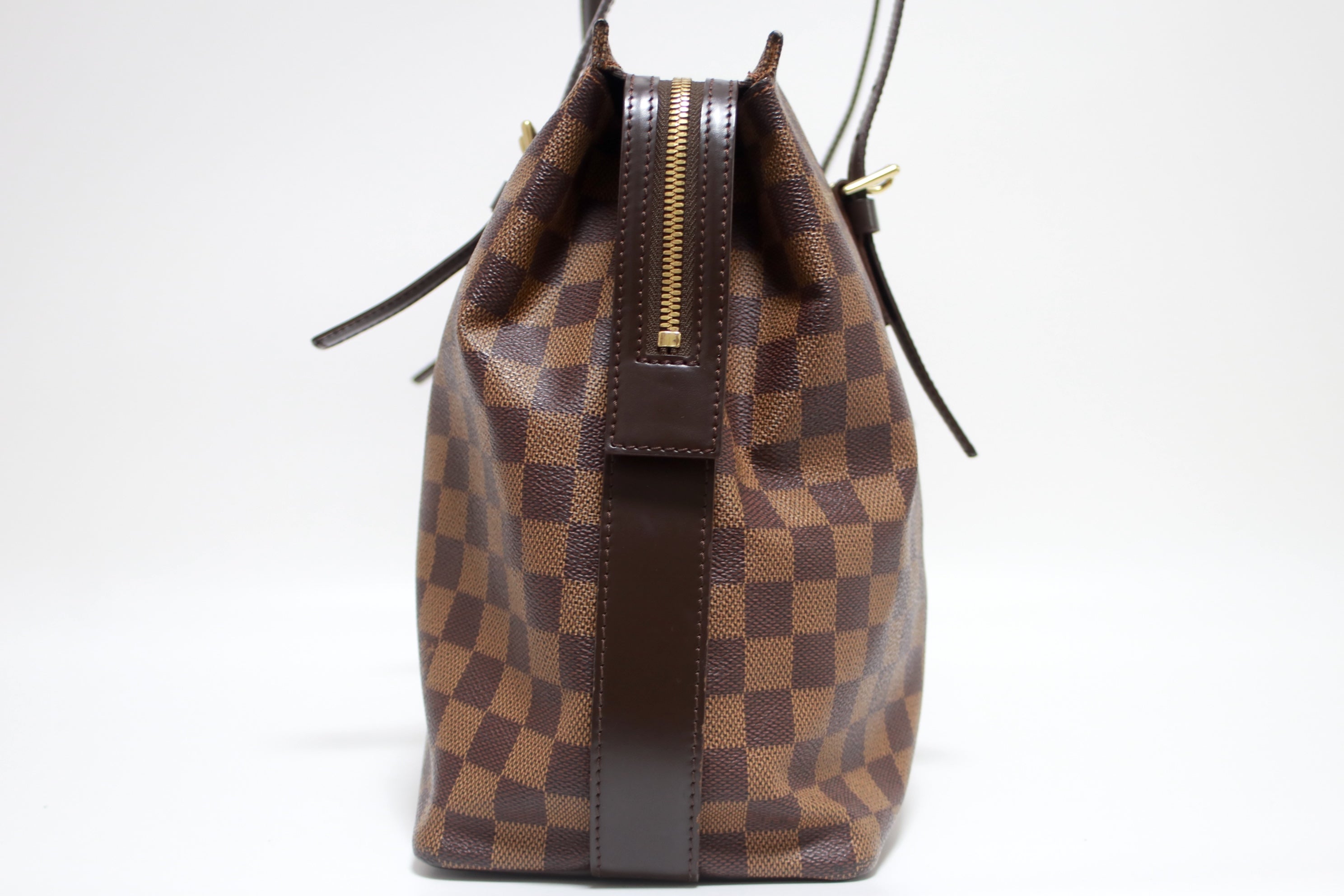 Louis Vuitton Chelsea Damier Ebene Shoulder Tote Bag Used