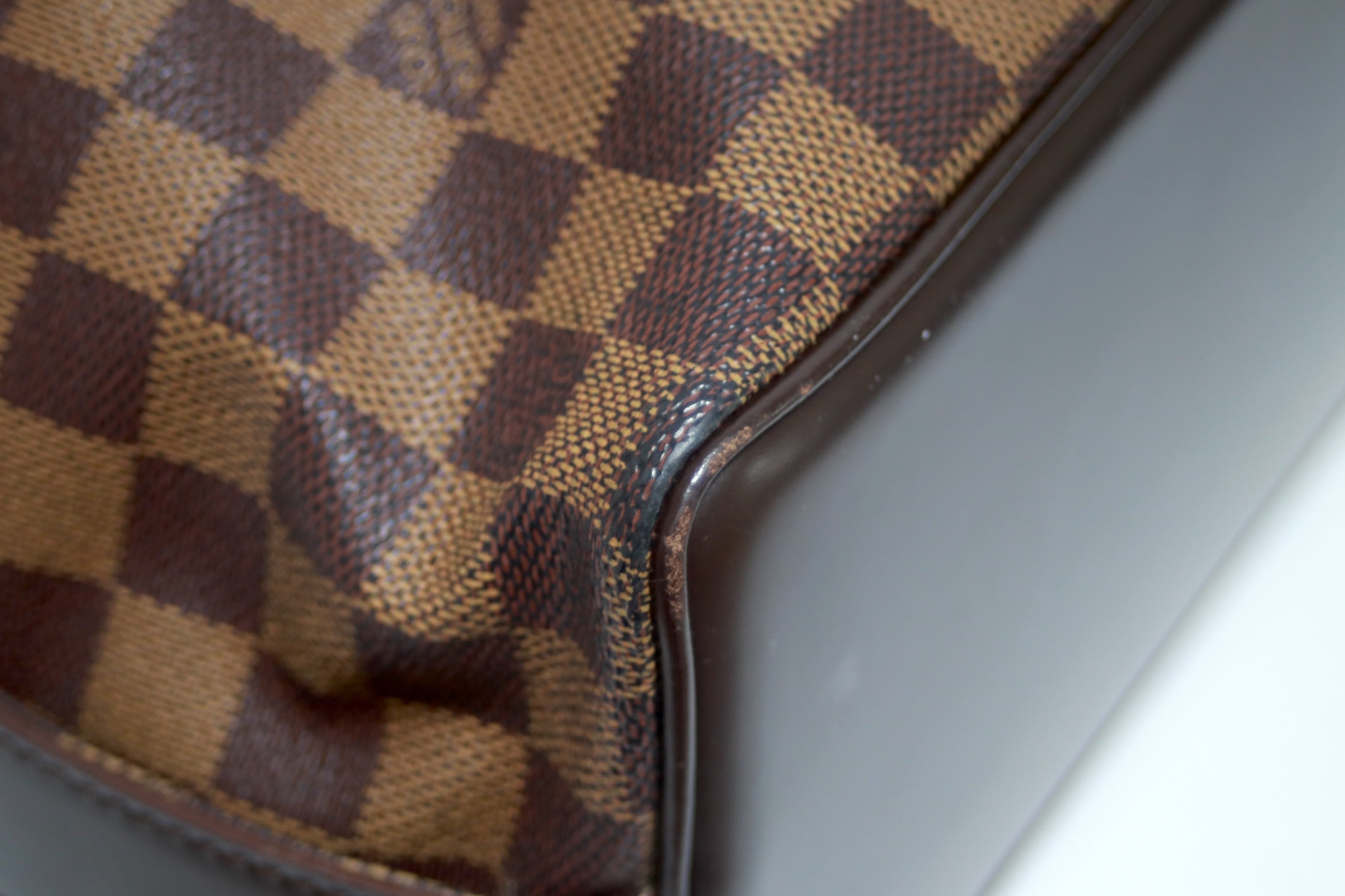 Louis Vuitton Chelsea Damier Ebene Shoulder Tote Bag Used