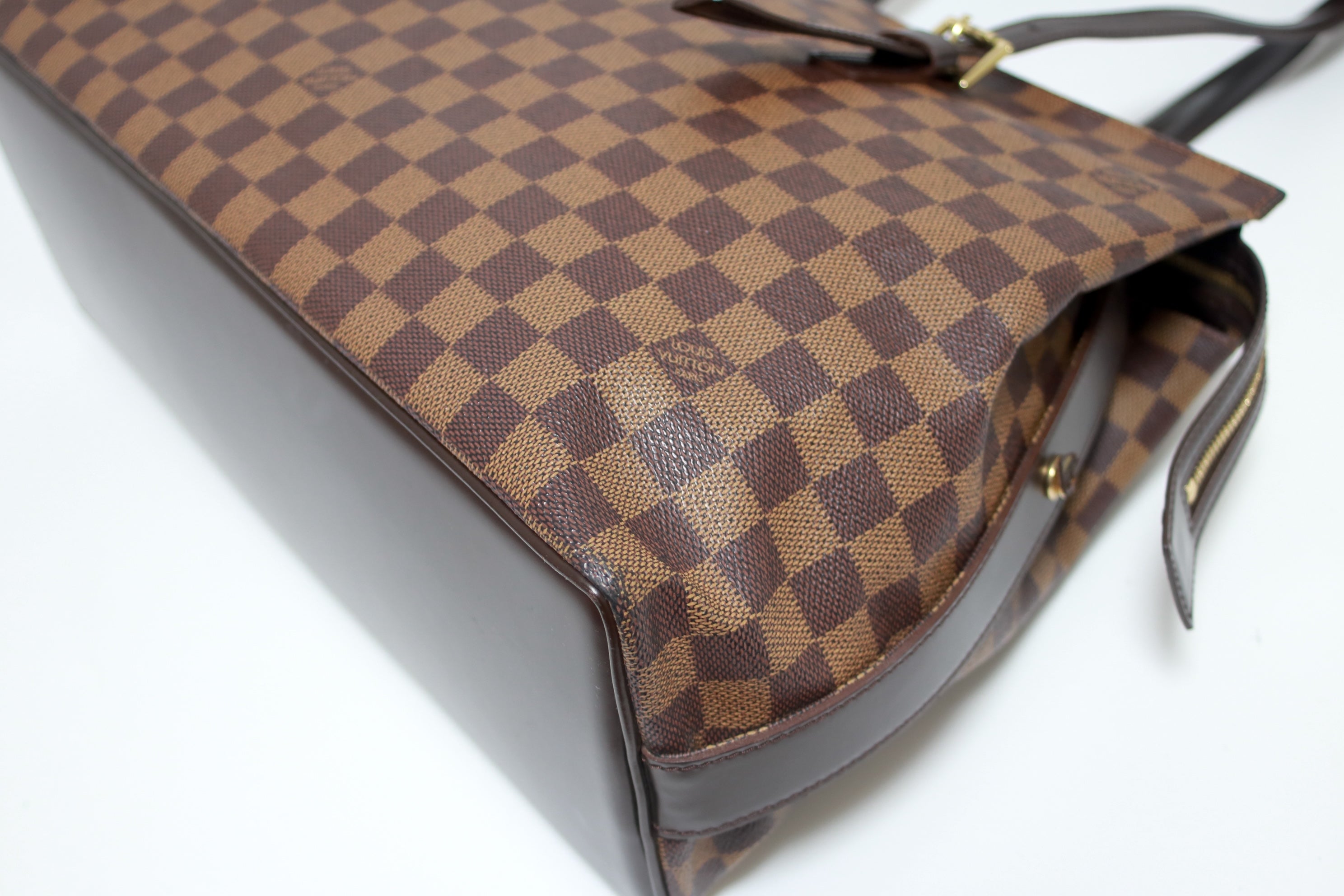Louis Vuitton Chelsea Damier Ebene Shoulder Tote Bag Used