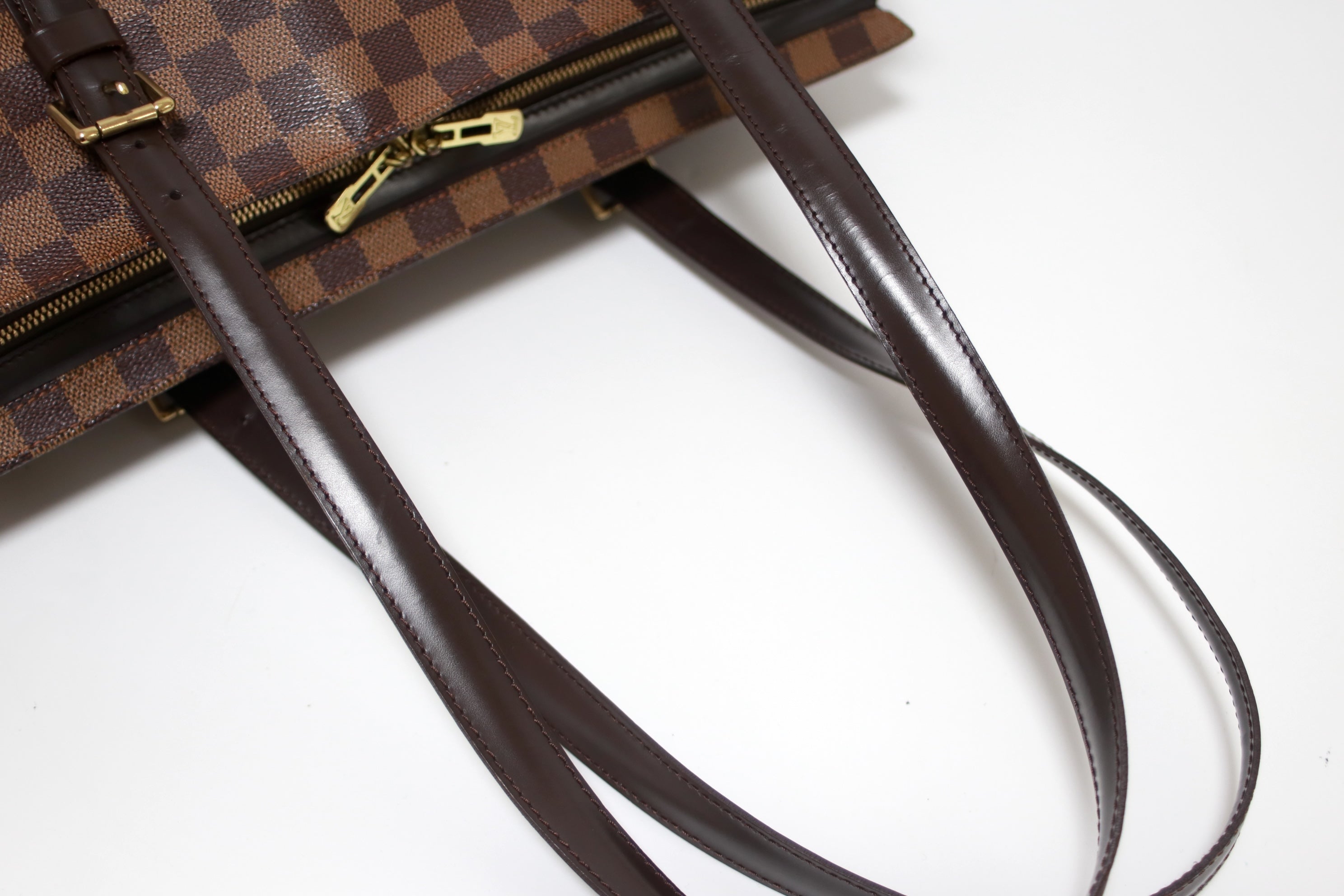 Louis Vuitton Chelsea Damier Ebene Shoulder Tote Bag Used