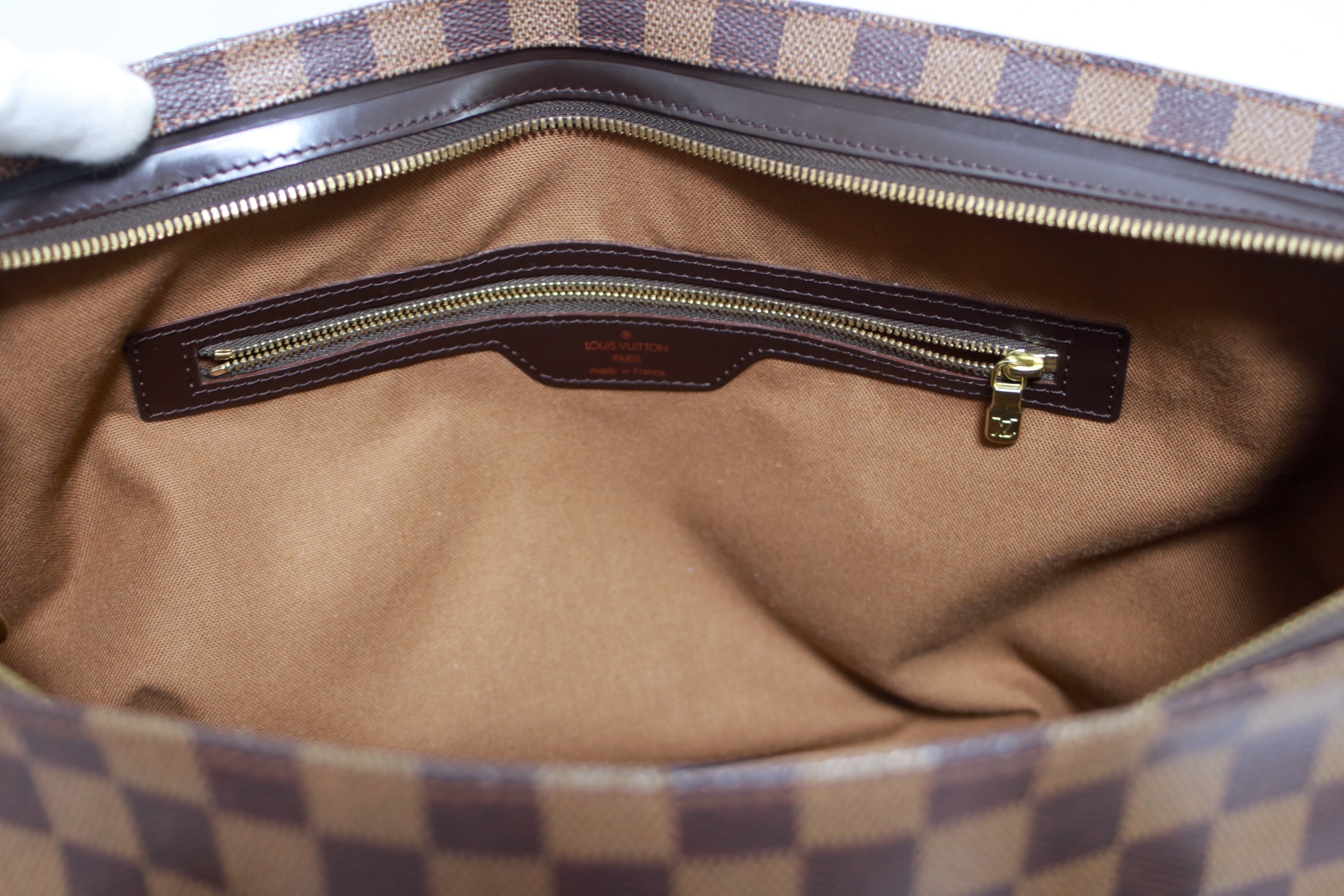 Louis Vuitton Chelsea Damier Ebene Shoulder Tote Bag Used