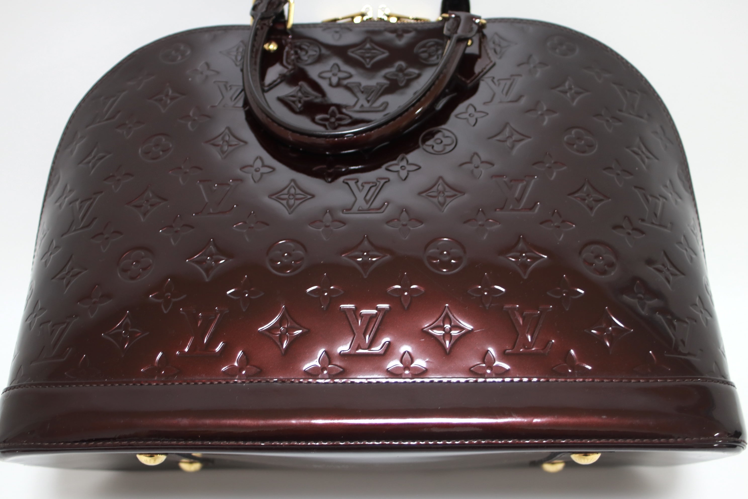 Louis Vuitton Alma GM Vernis Amarante Handbag