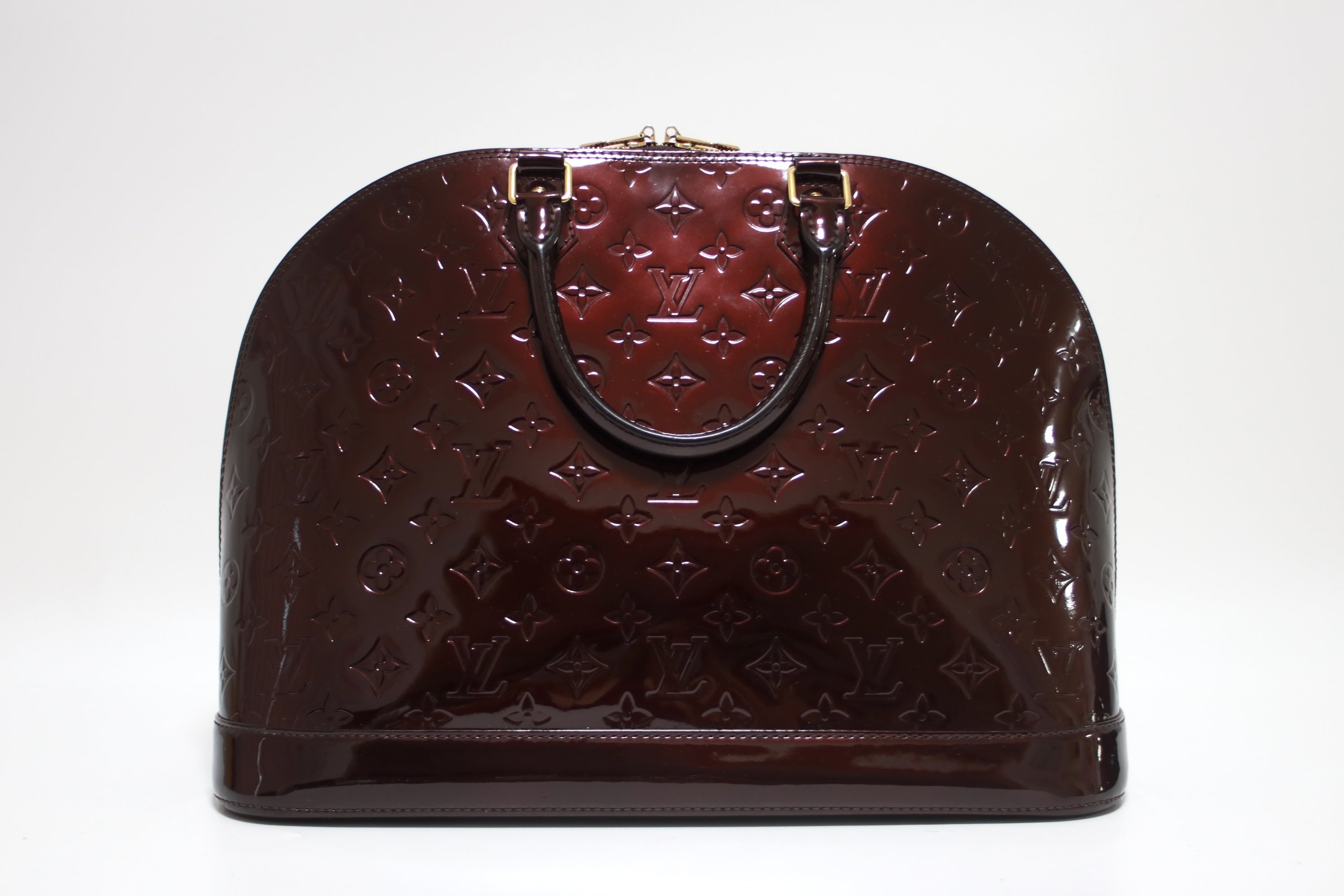 Louis Vuitton Alma GM Vernis Amarante Handbag