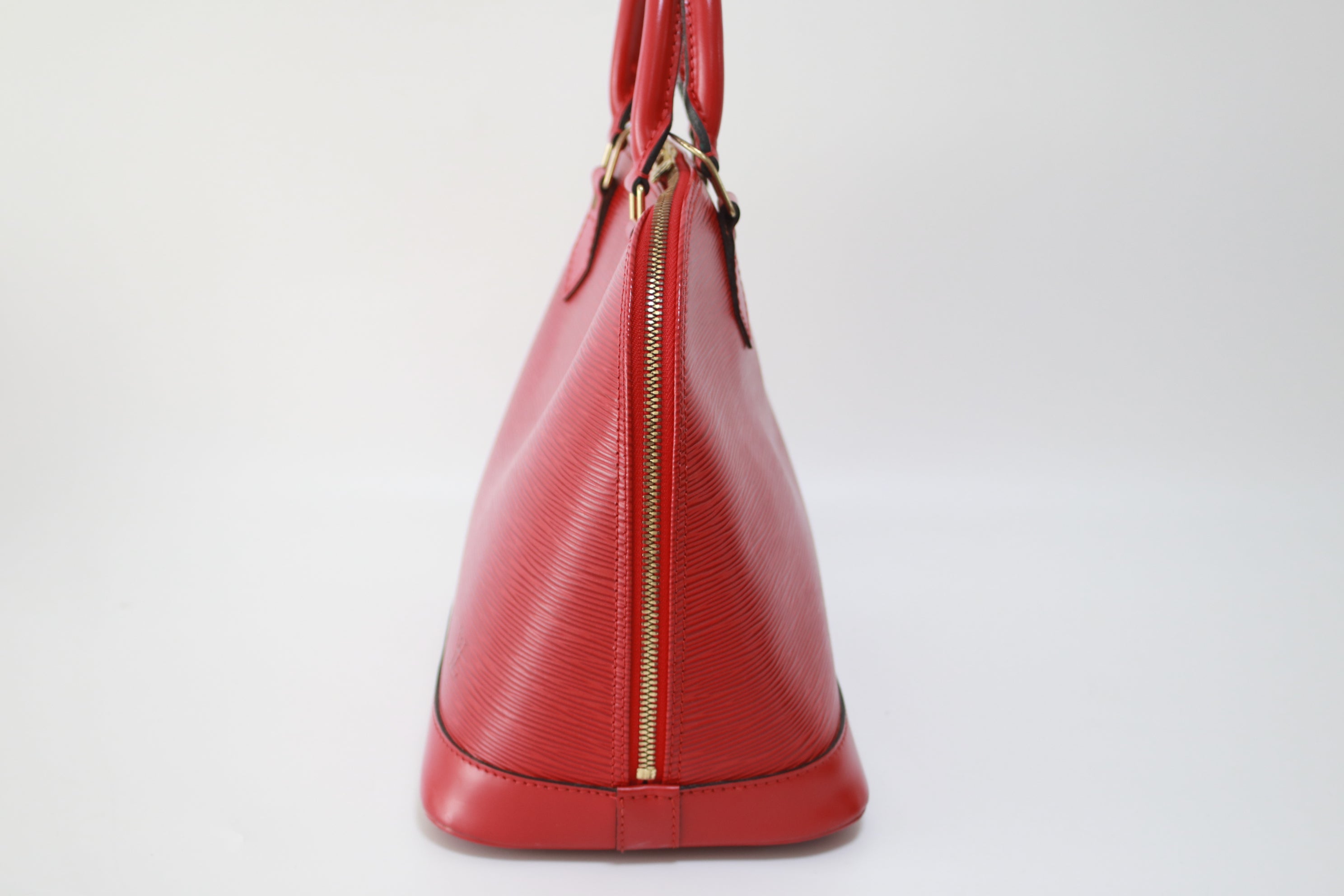 Louis Vuitton Alma PM Epi Handbag Red Used
