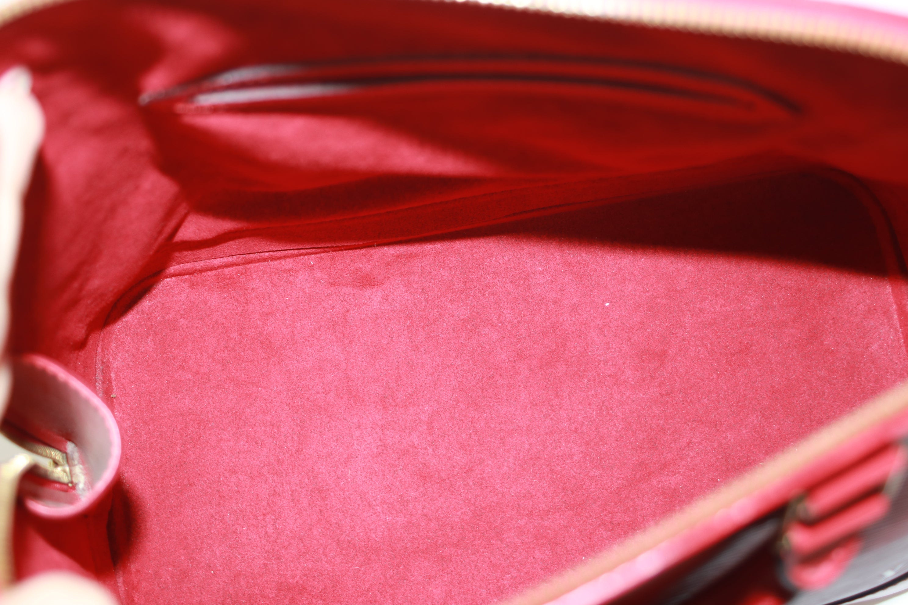Louis Vuitton Alma PM Epi Handbag Red Used