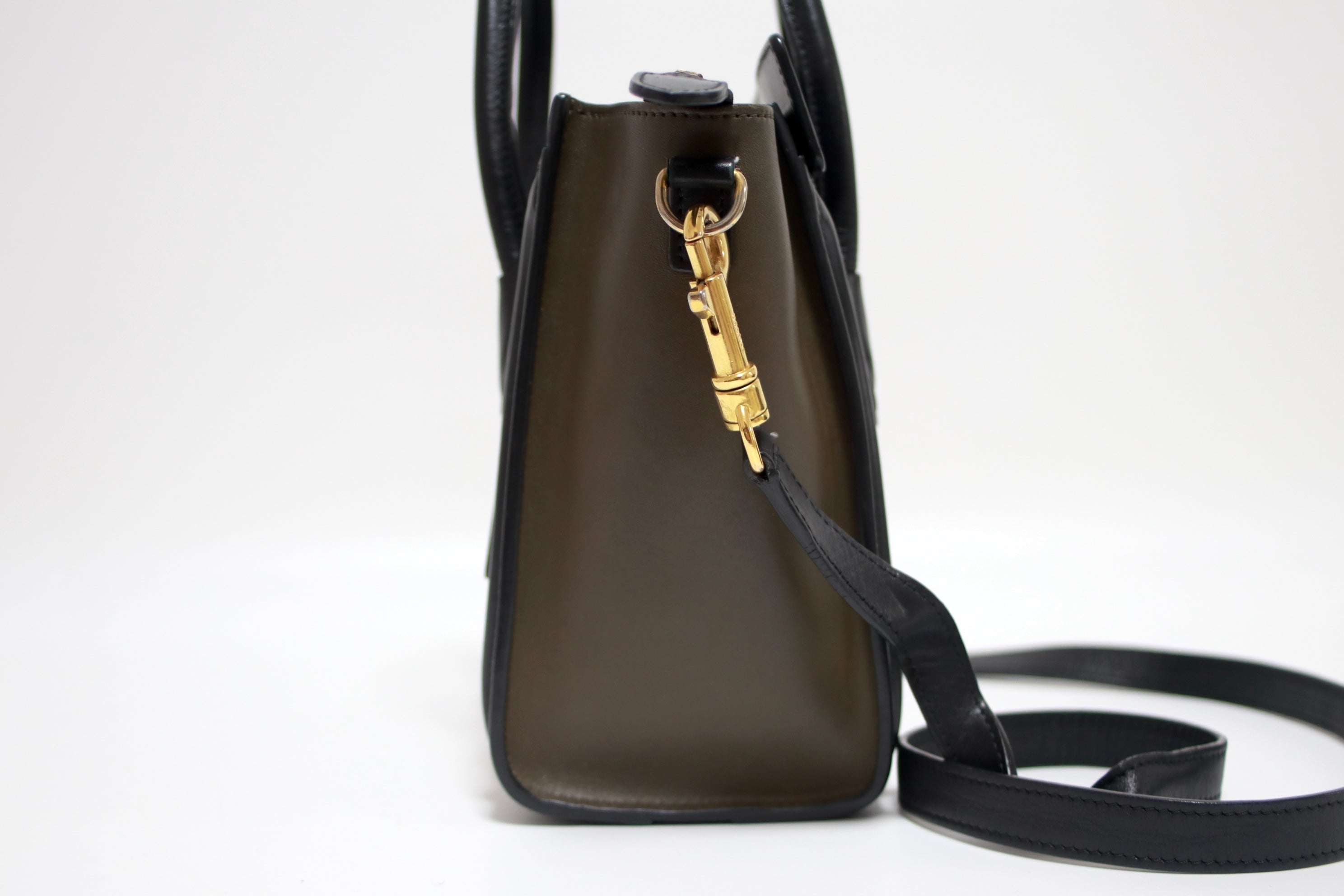 Celine Luggage Nano Tricolor Two Way Bag Used
