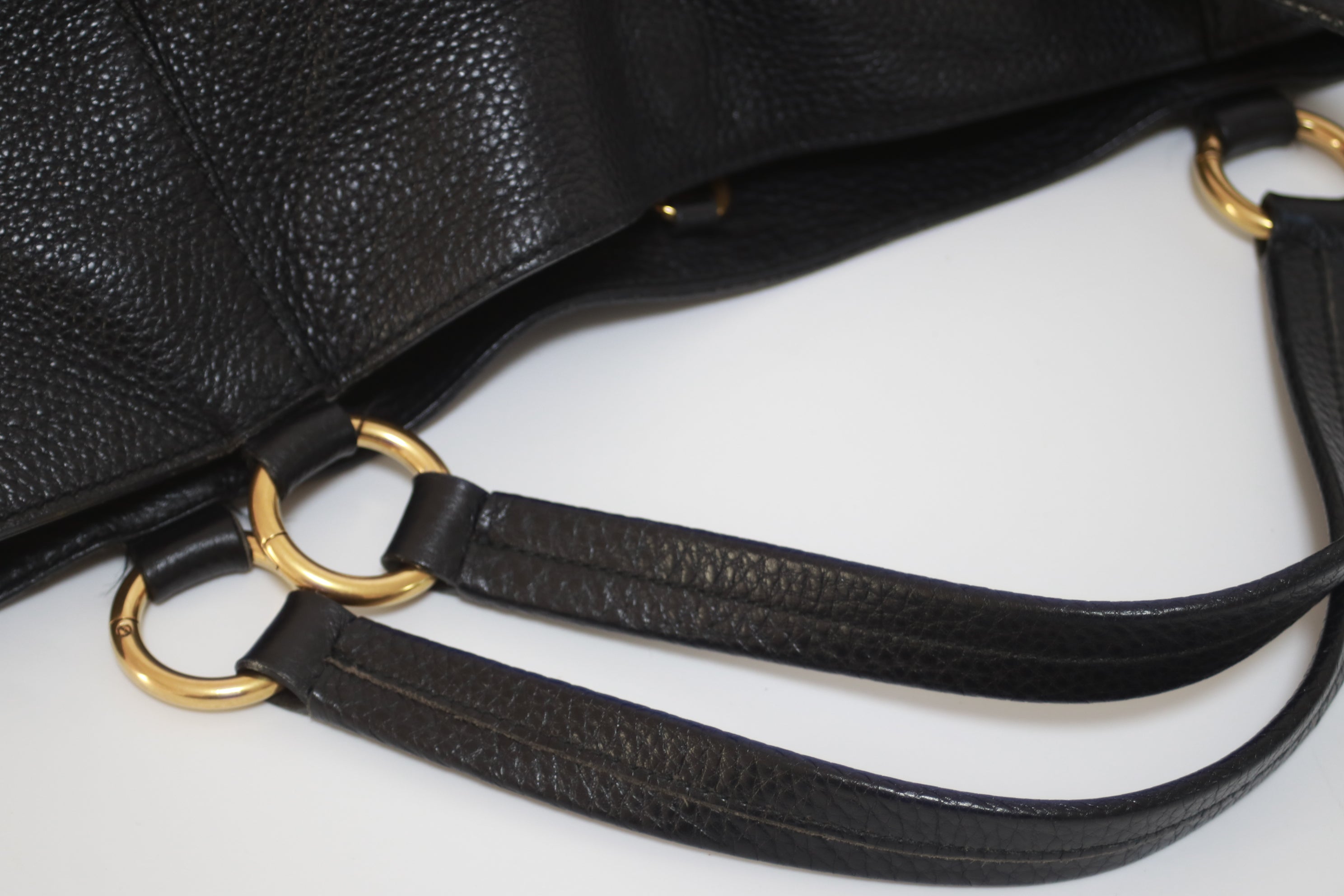 Gucci Twill Shoulder Tote Bag Used