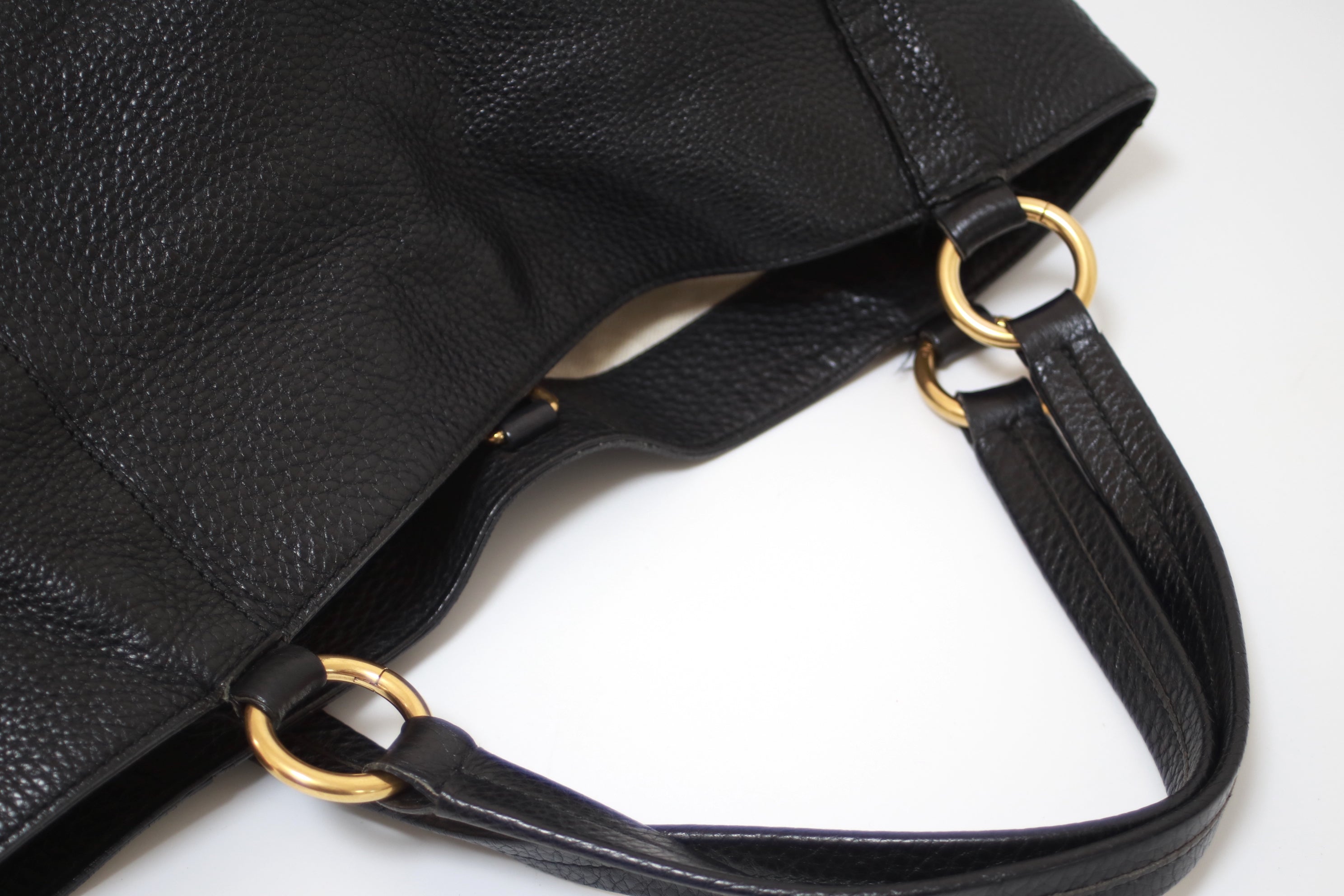Gucci Twill Shoulder Tote Bag Used