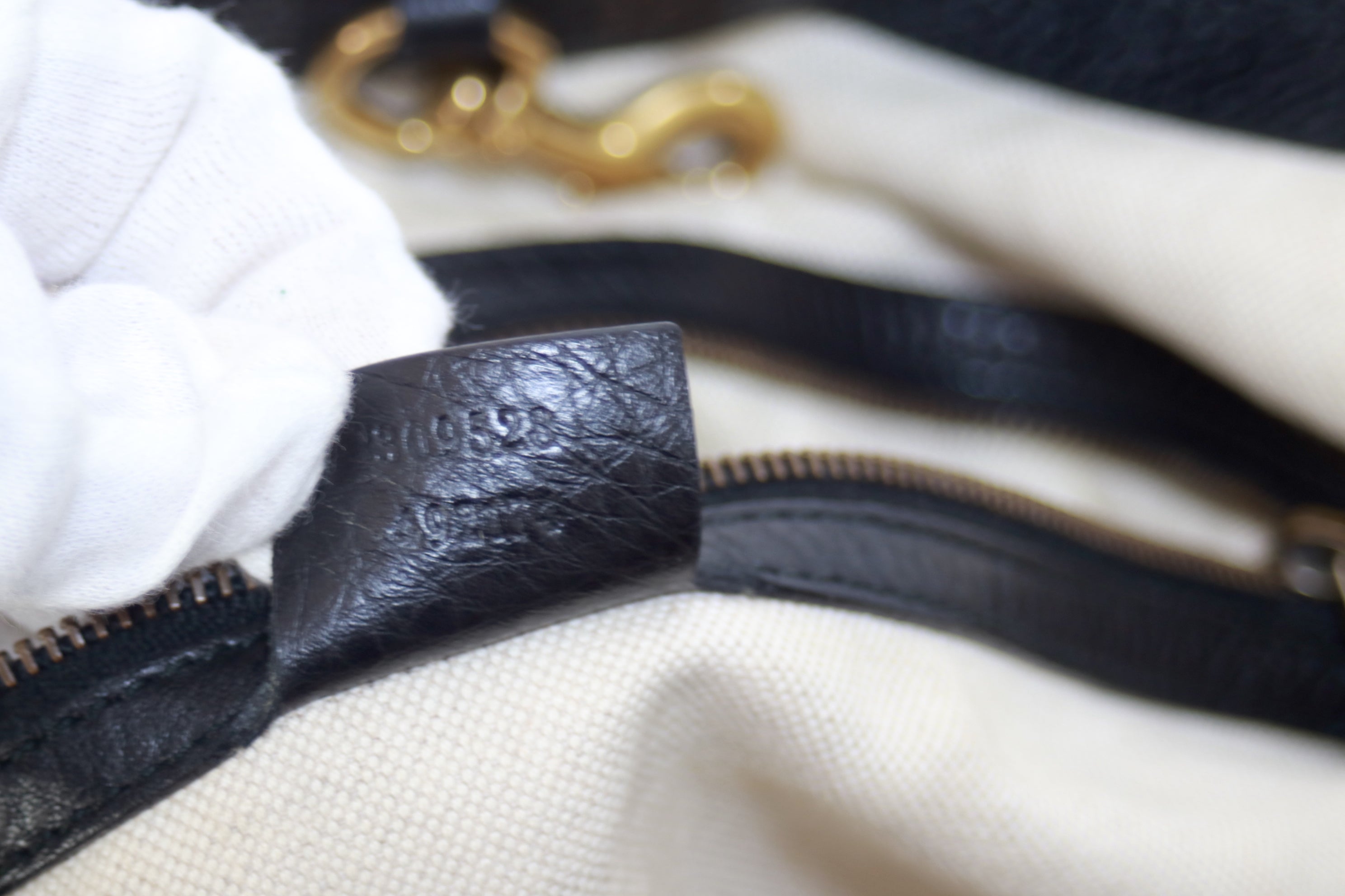 Gucci Twill Shoulder Tote Bag Used