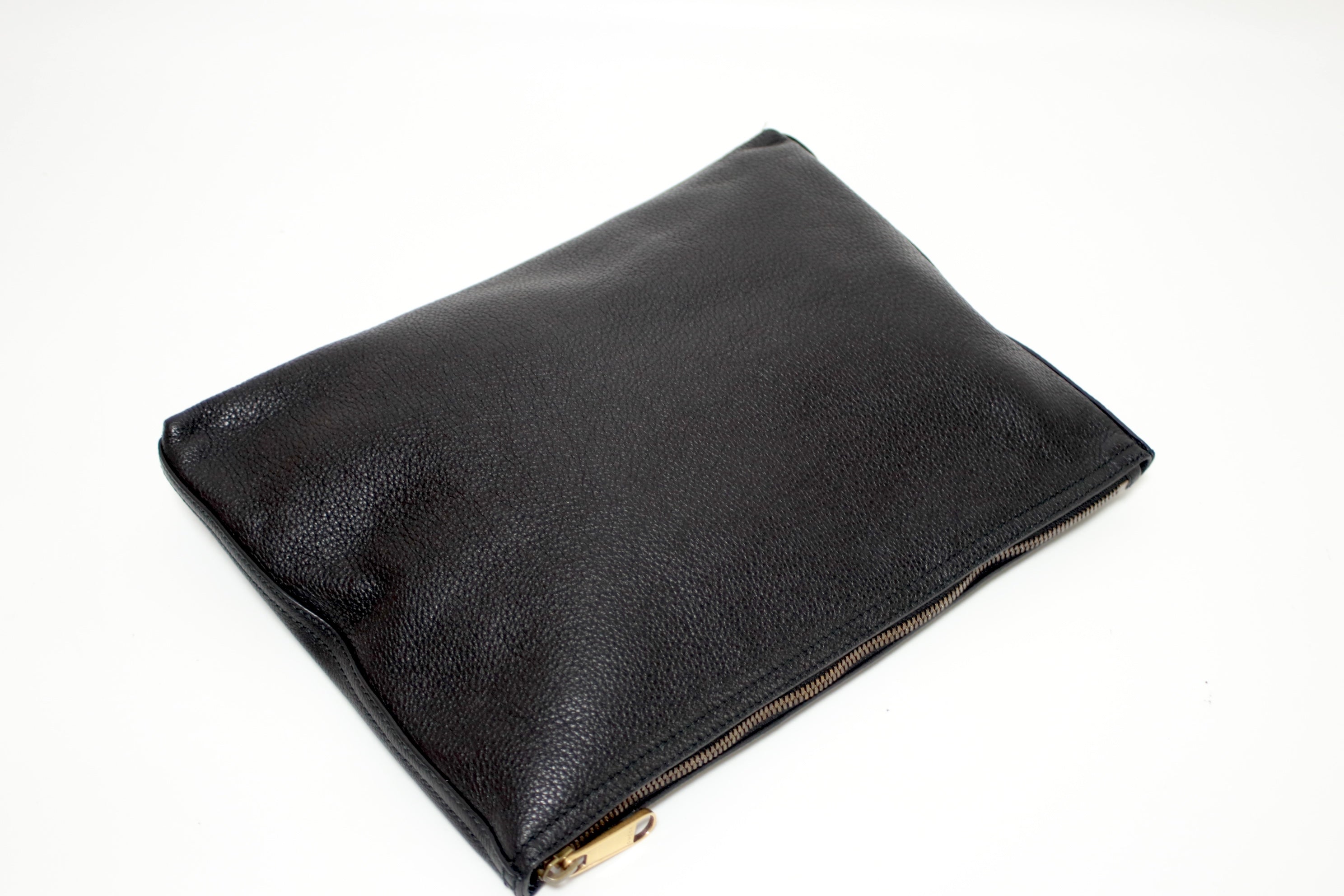 Gucci Leather Clutch Black Used