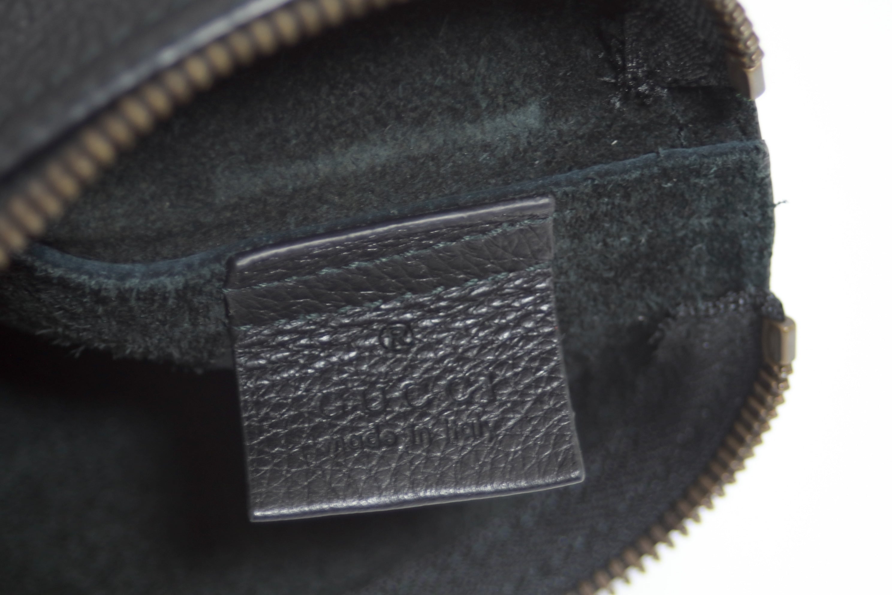 Gucci Leather Clutch Black Used
