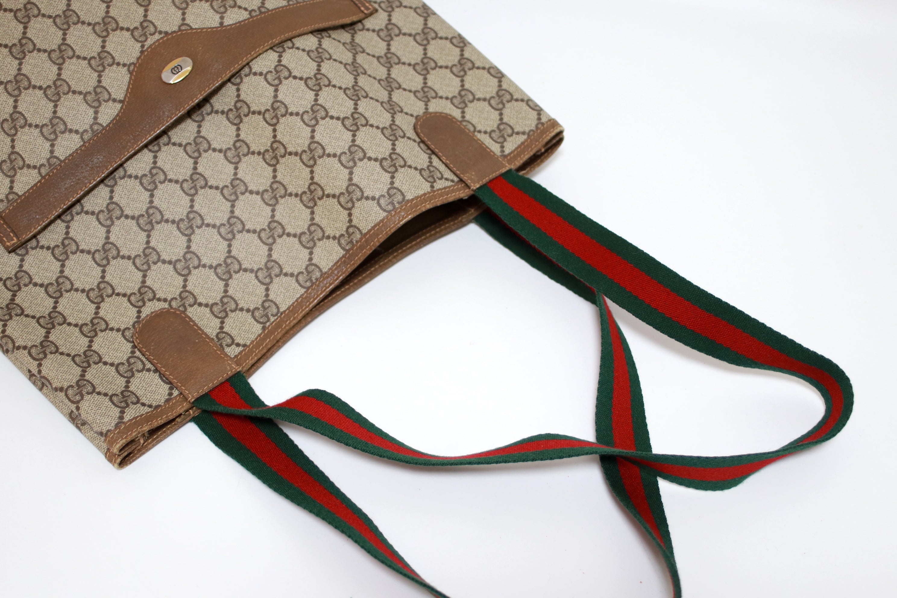 Gucci Slim Web Tote Bag Used