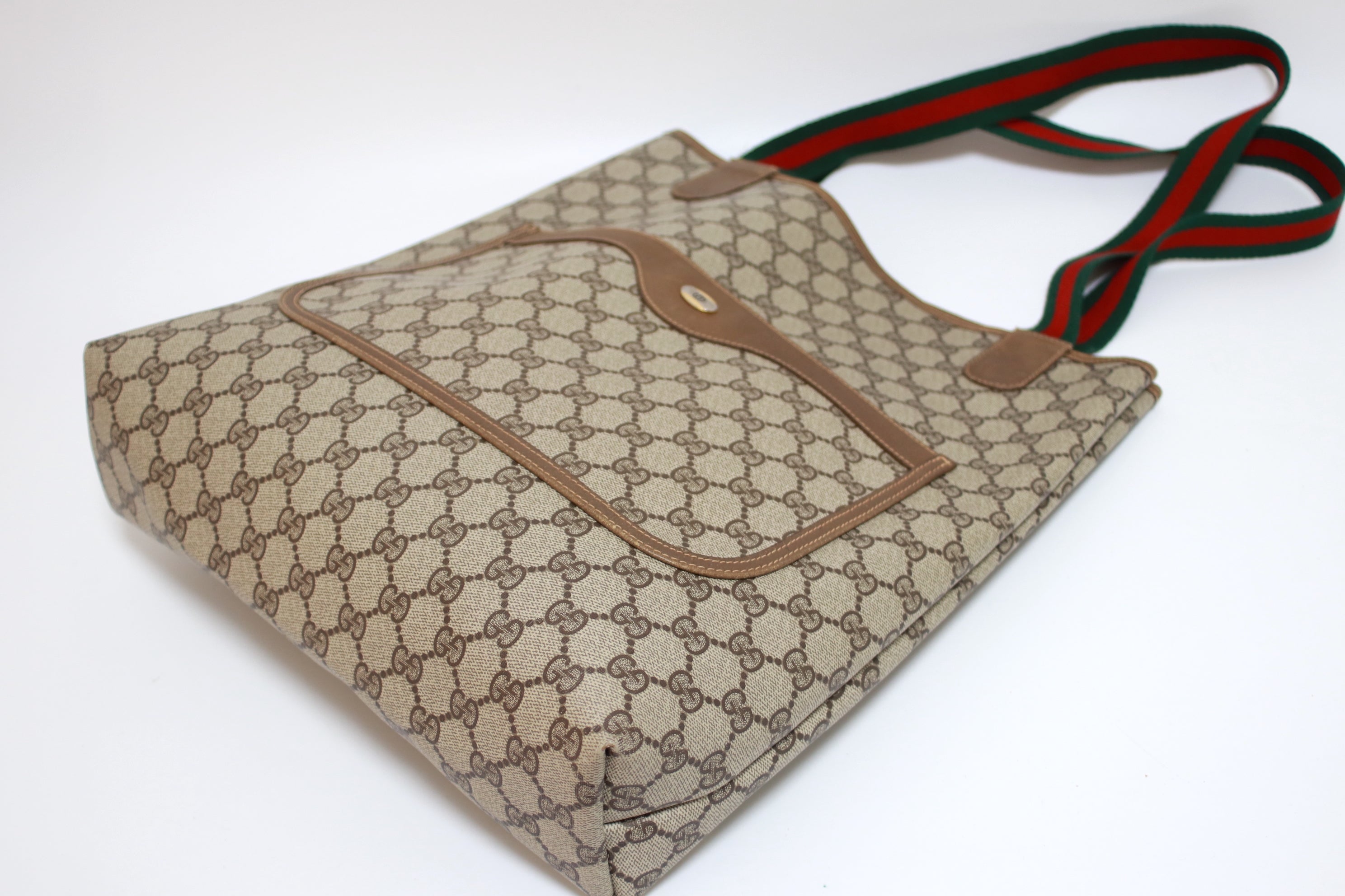 Gucci Slim Web Tote Bag Used