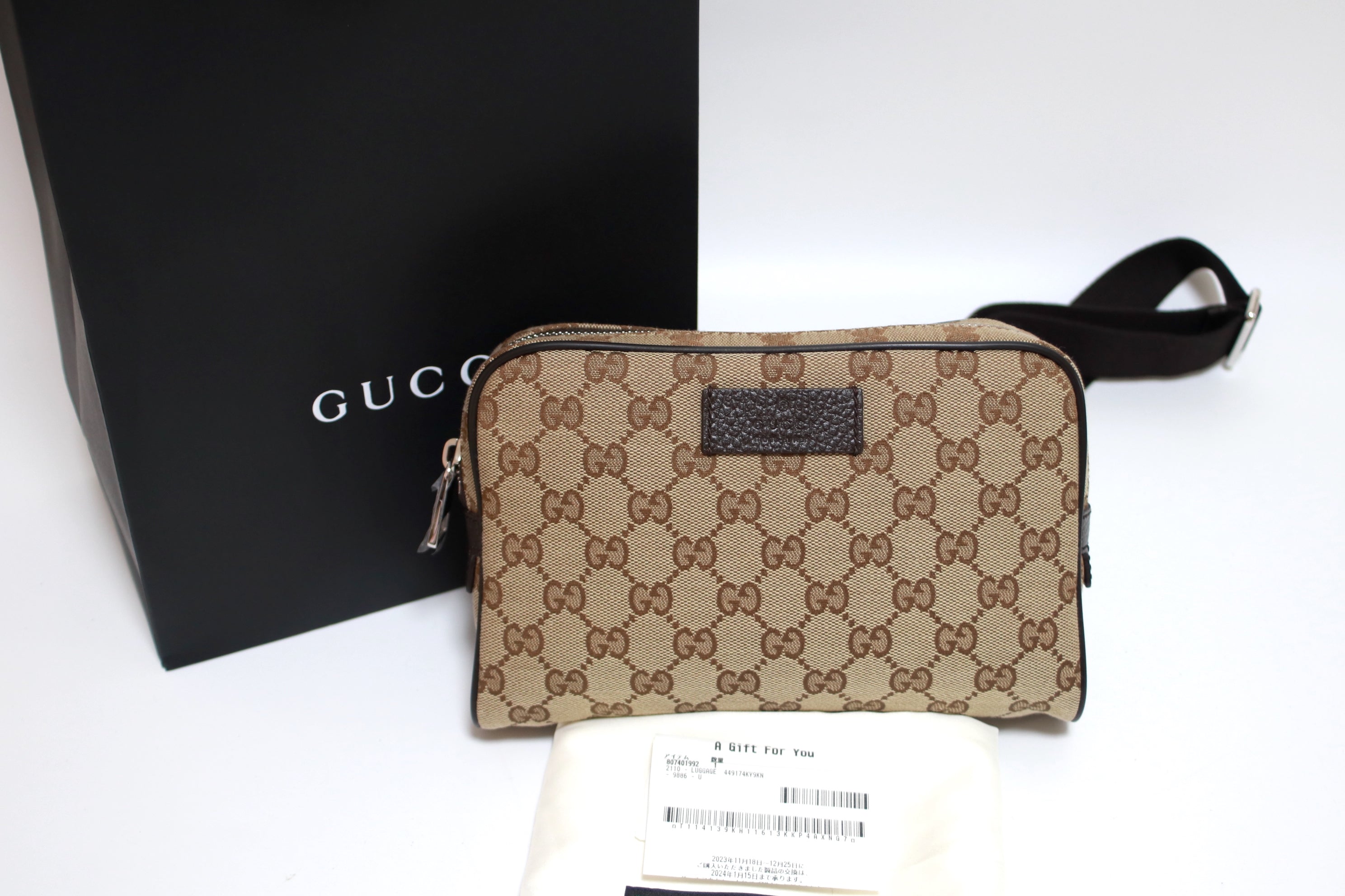 Gucci Canvas Belt Bag Fanny Pack