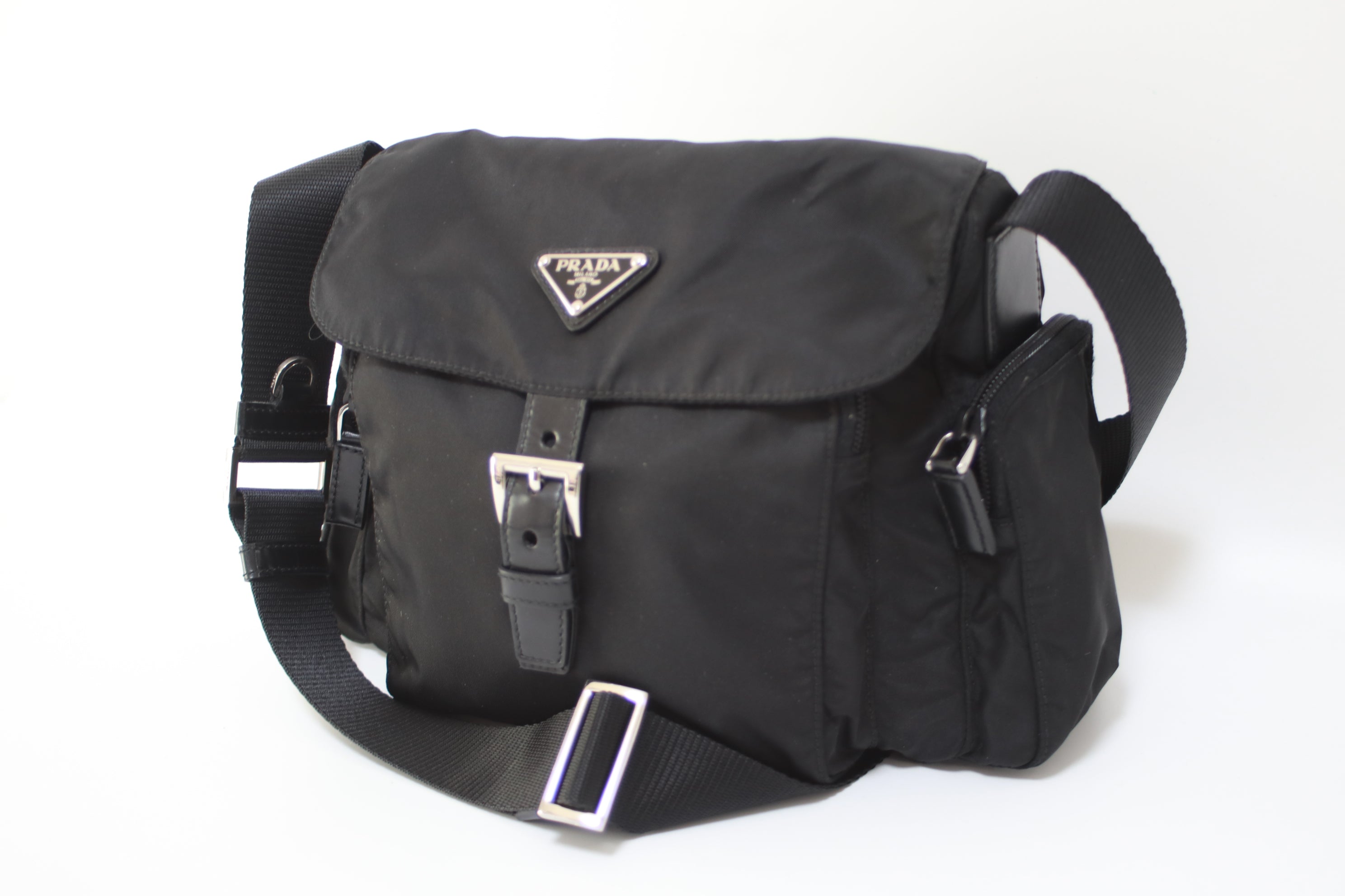 Prada Nylon Crossbody Shoulder Bag Used