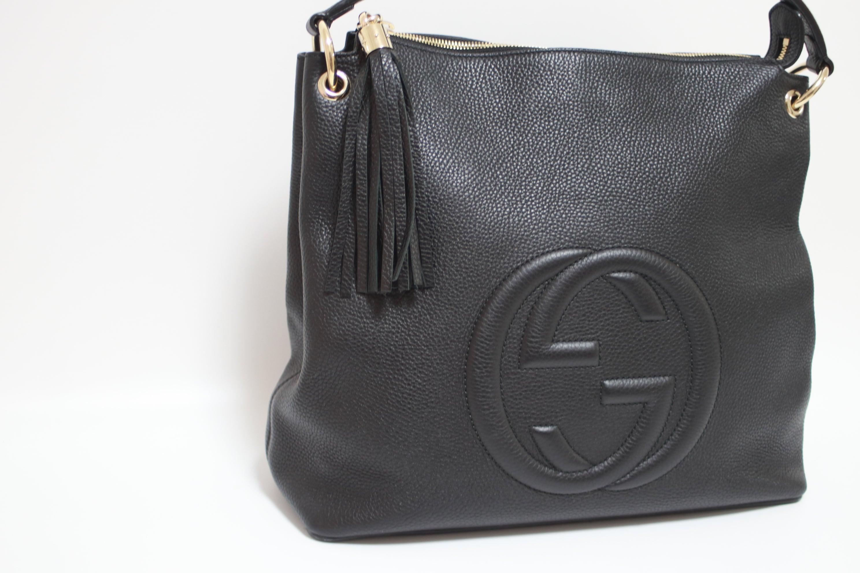Gucci Soho Two Way Shoulder Bag Black (Missing Strap) Used