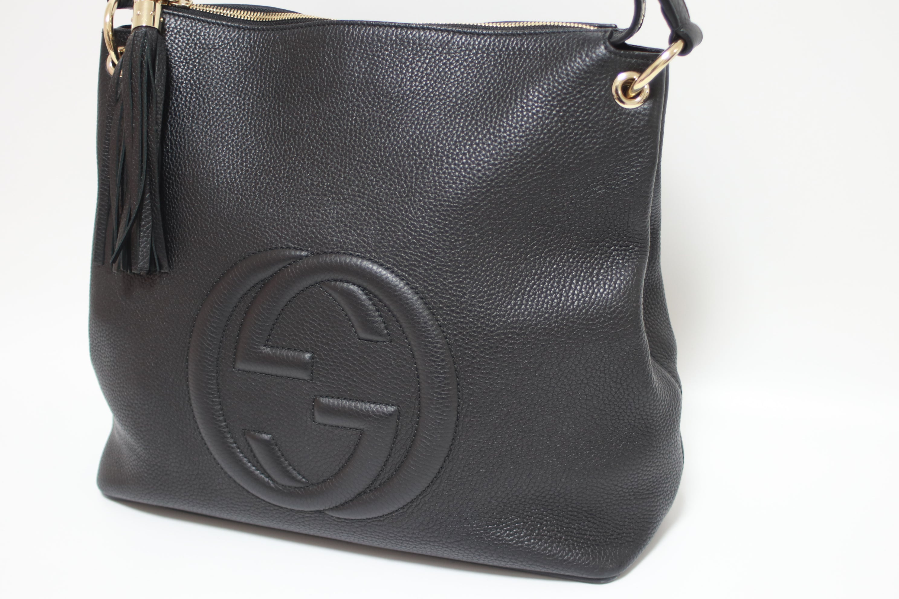 Gucci Soho Two Way Shoulder Bag Black (Missing Strap) Used