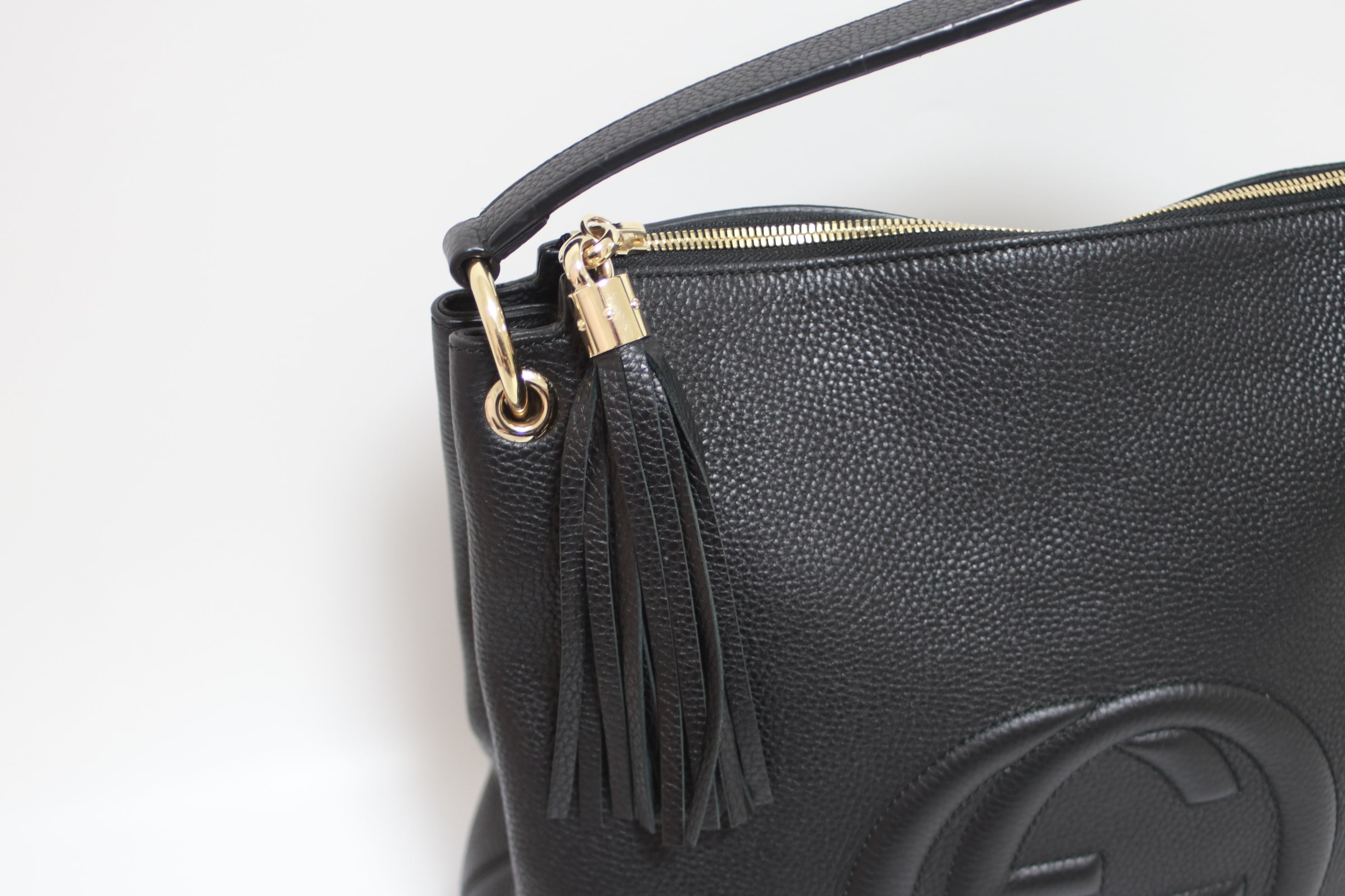 Gucci Soho Two Way Shoulder Bag Black (Missing Strap) Used