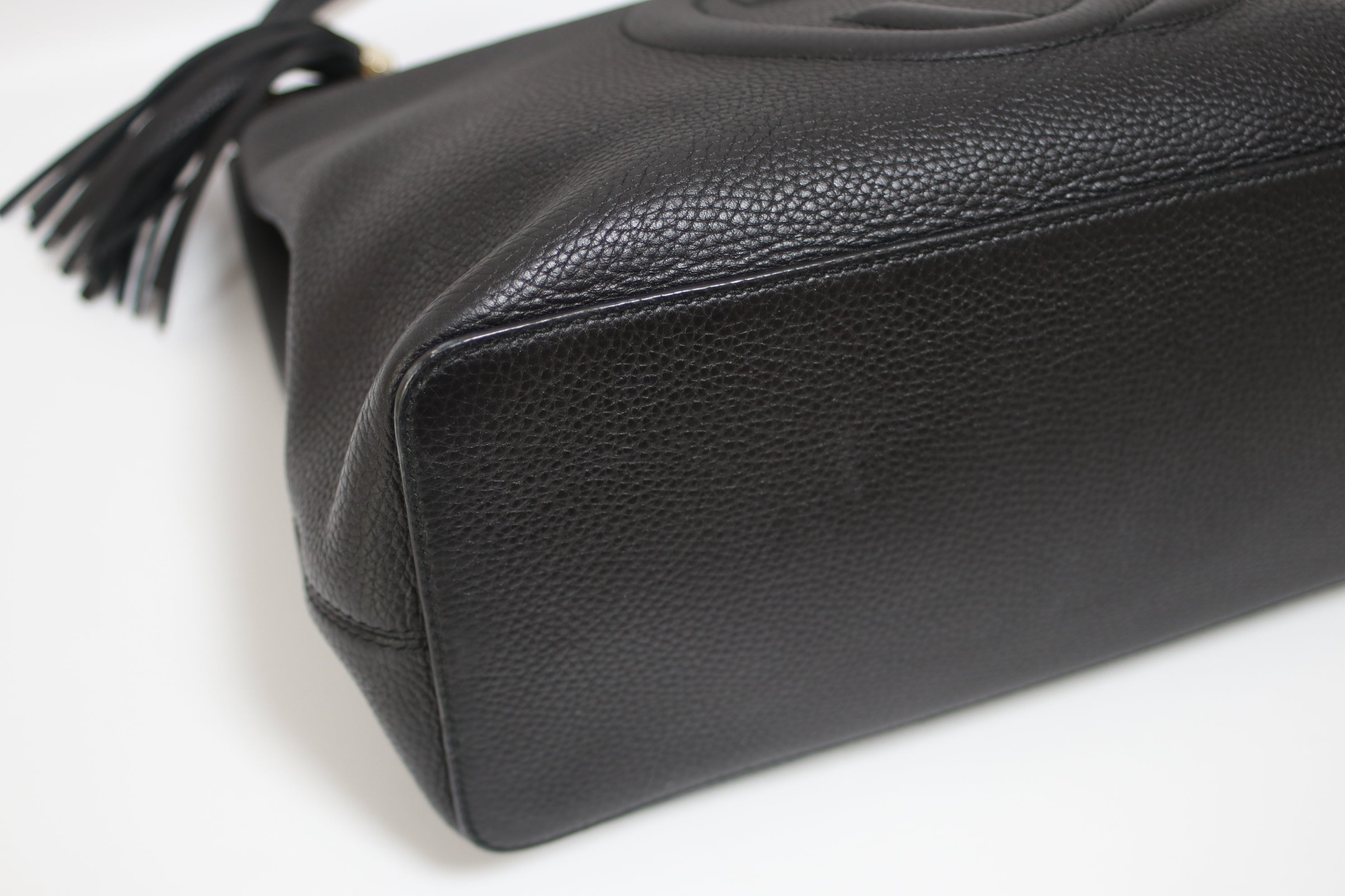 Gucci Soho Two Way Shoulder Bag Black (Missing Strap) Used