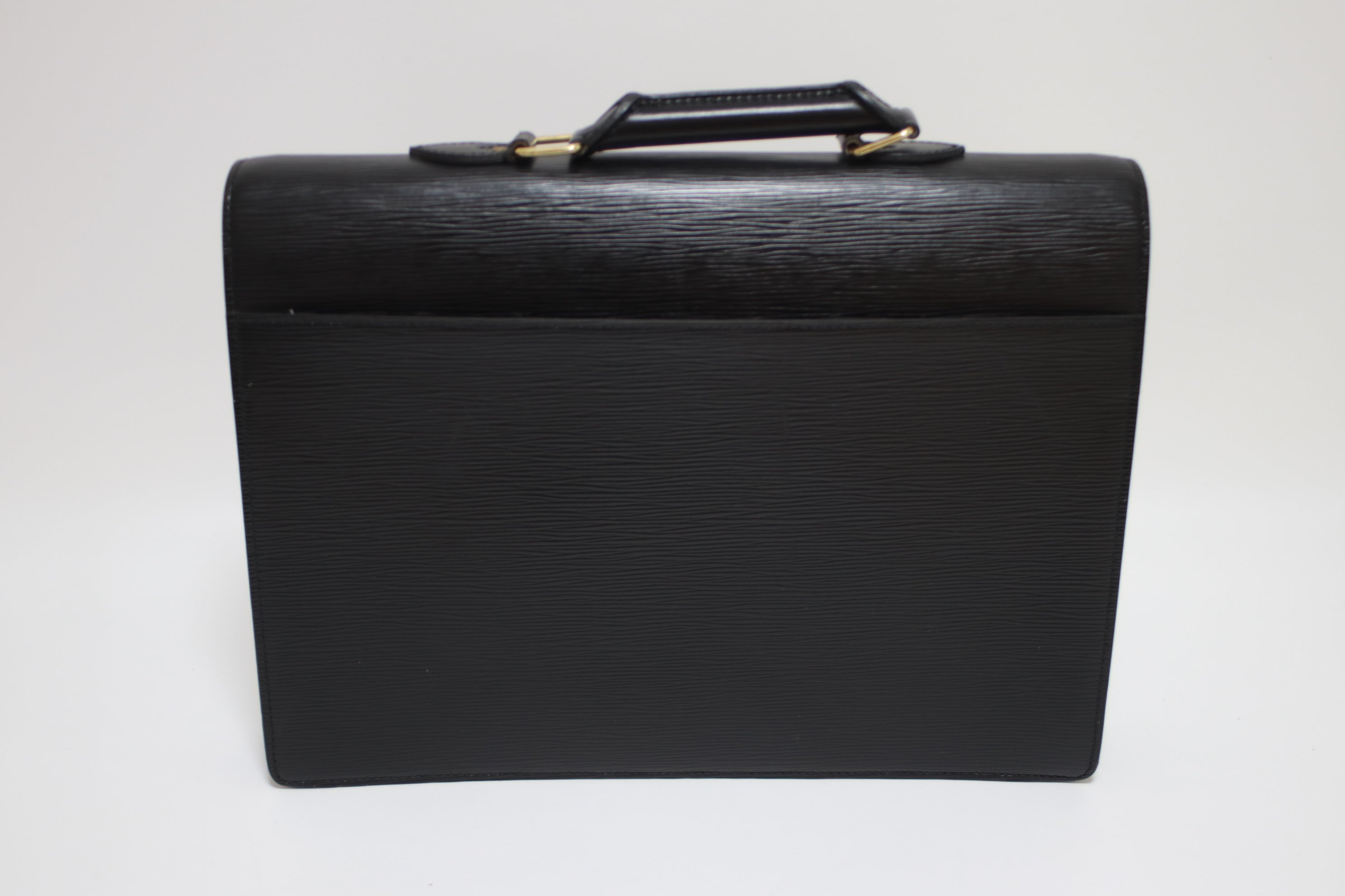 Louis Vuitton Briefcase Serviette Ambassadeur Epi Black Used