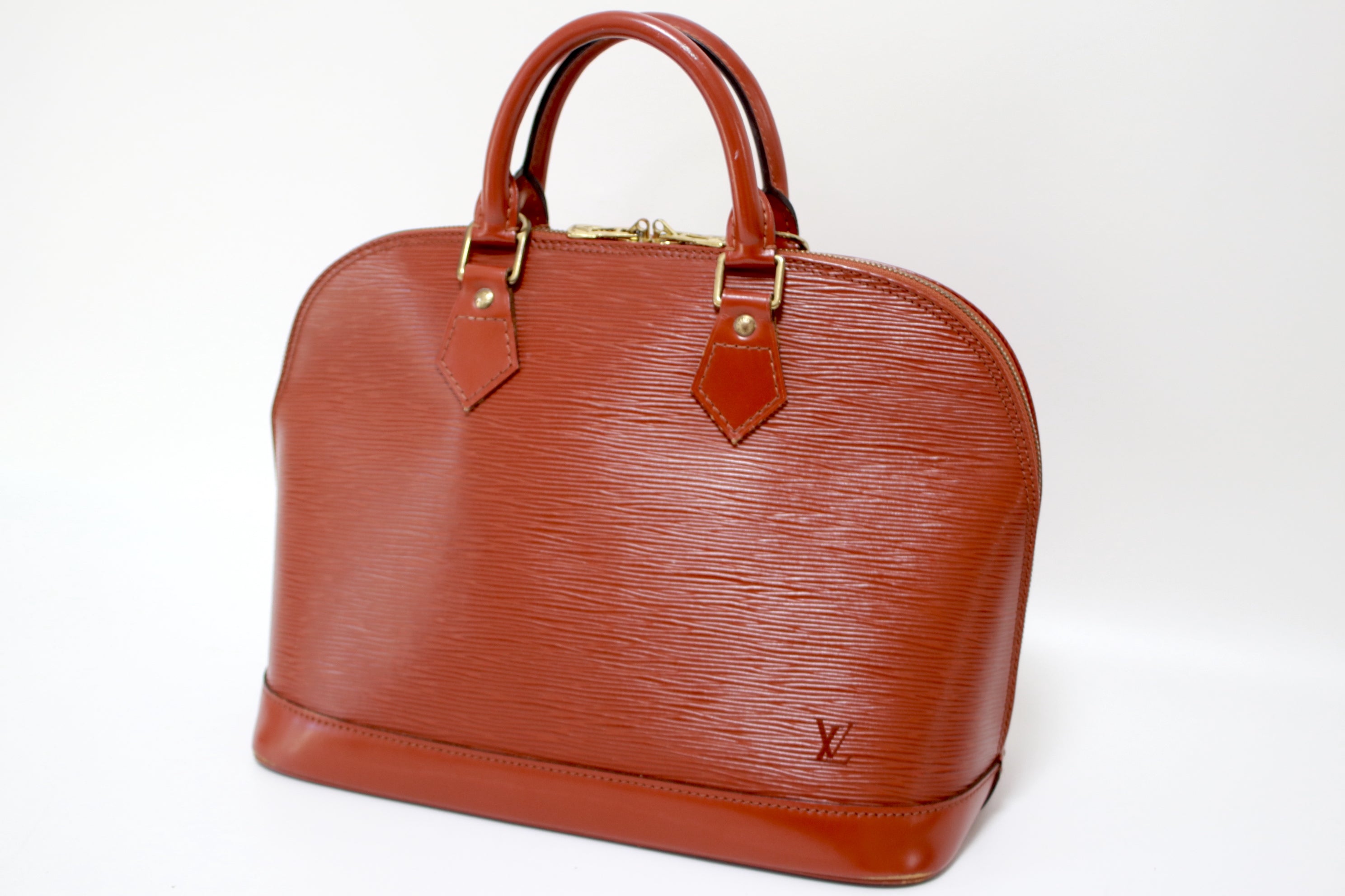 Louis Vuitton Alma PM Kenya Brown Epi Handbag Used