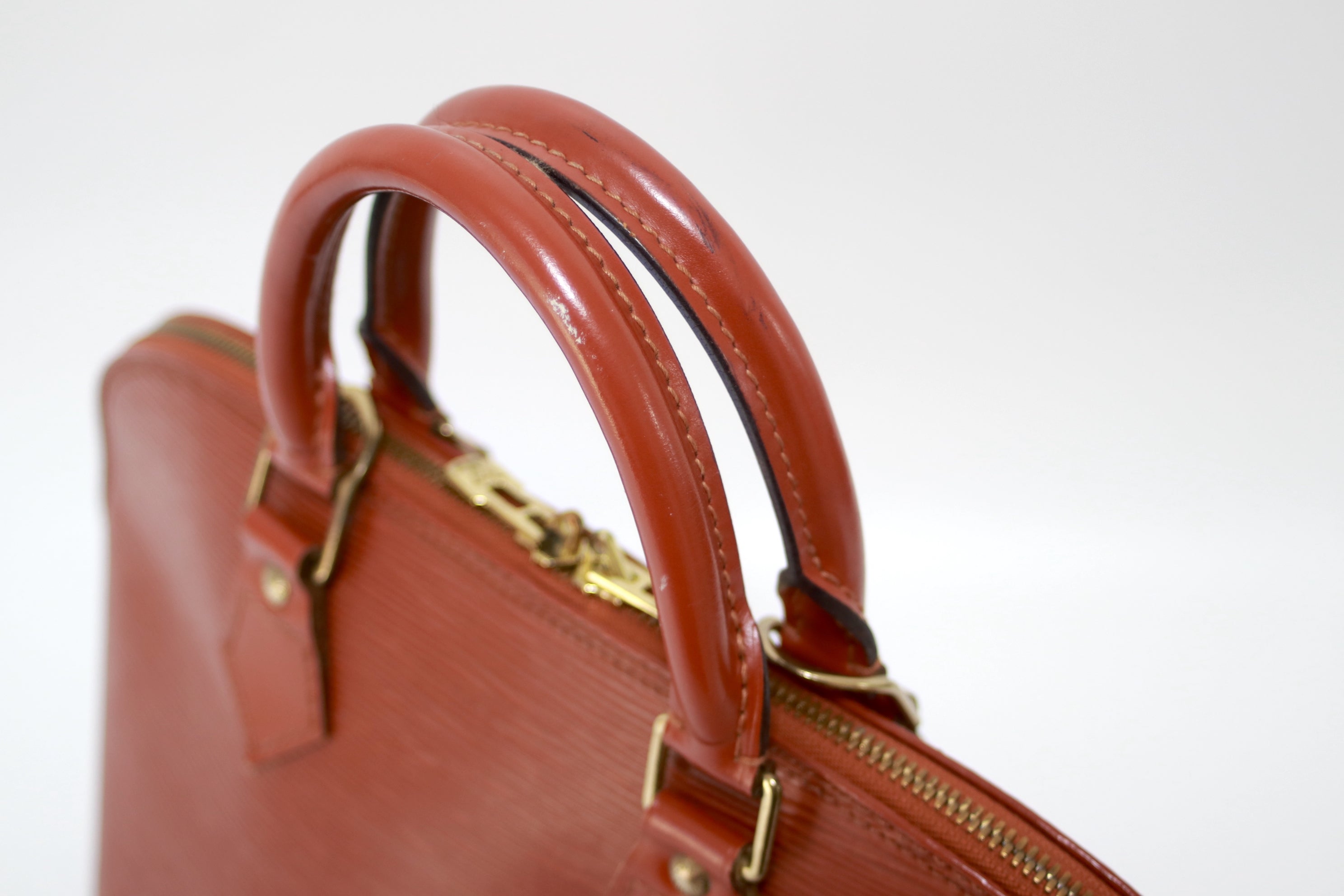 Louis Vuitton Alma PM Kenya Brown Epi Handbag Used