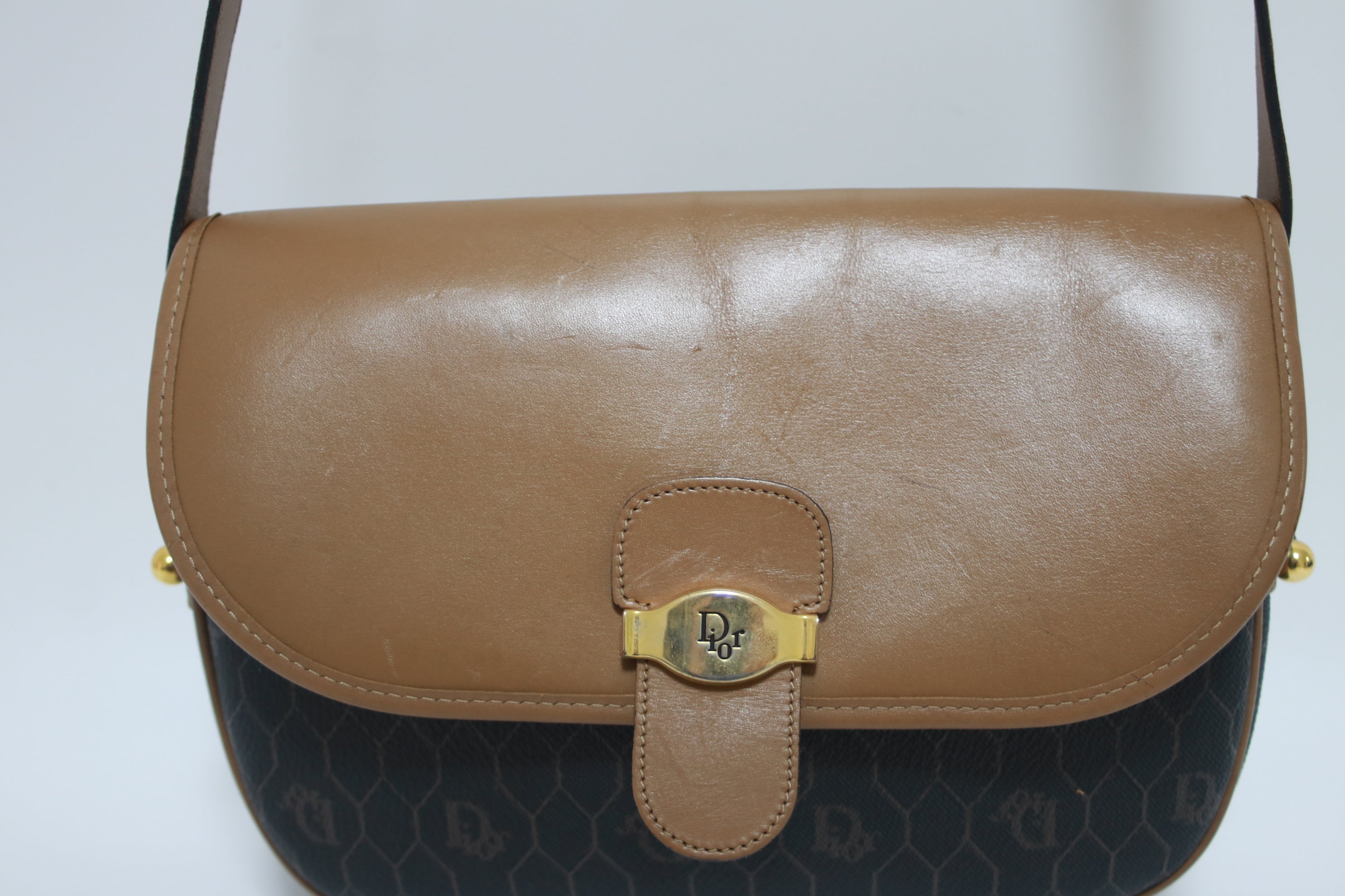 Dior Vintage Honeycomb Shoulder Bag Used