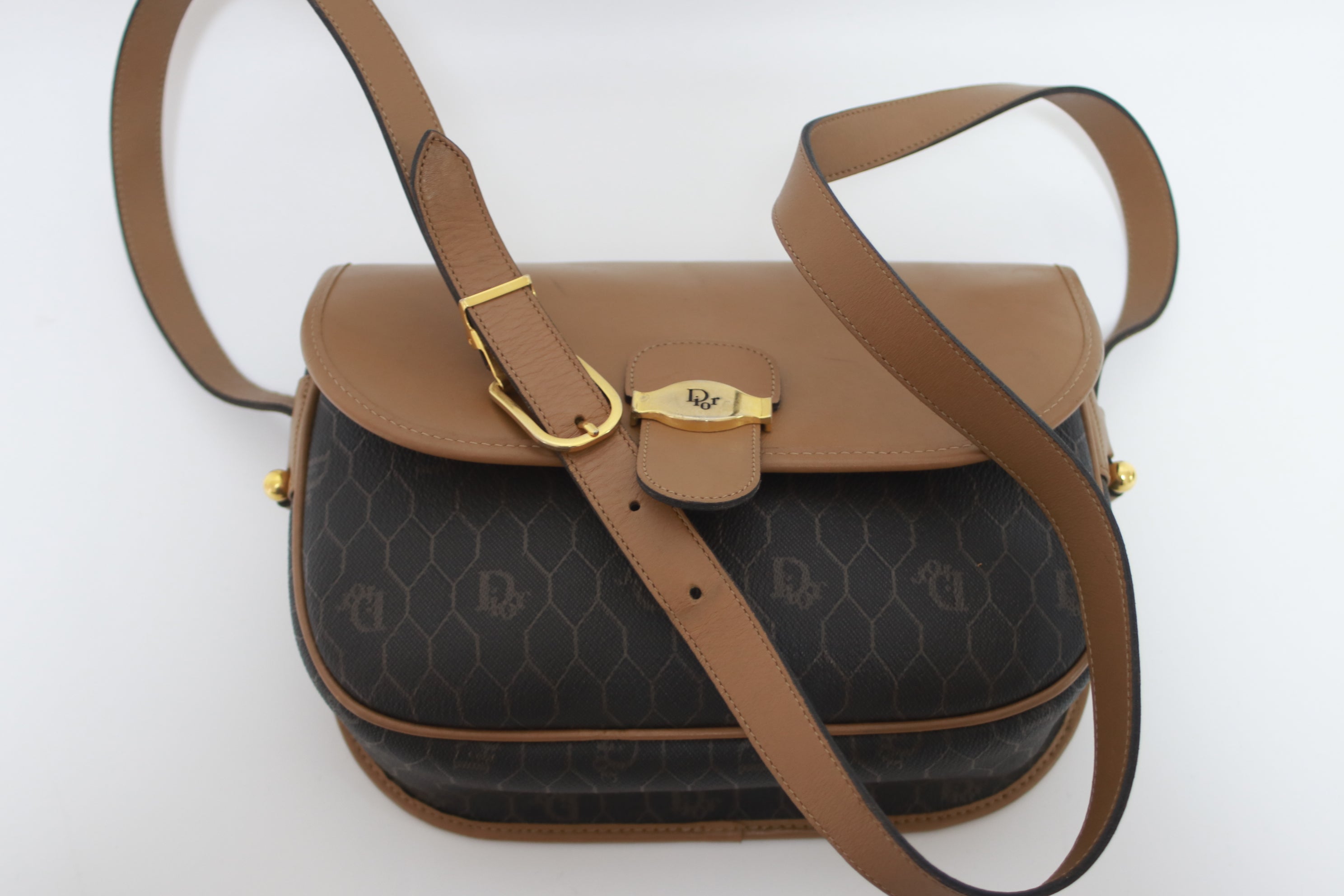 Dior Vintage Honeycomb Shoulder Bag Used
