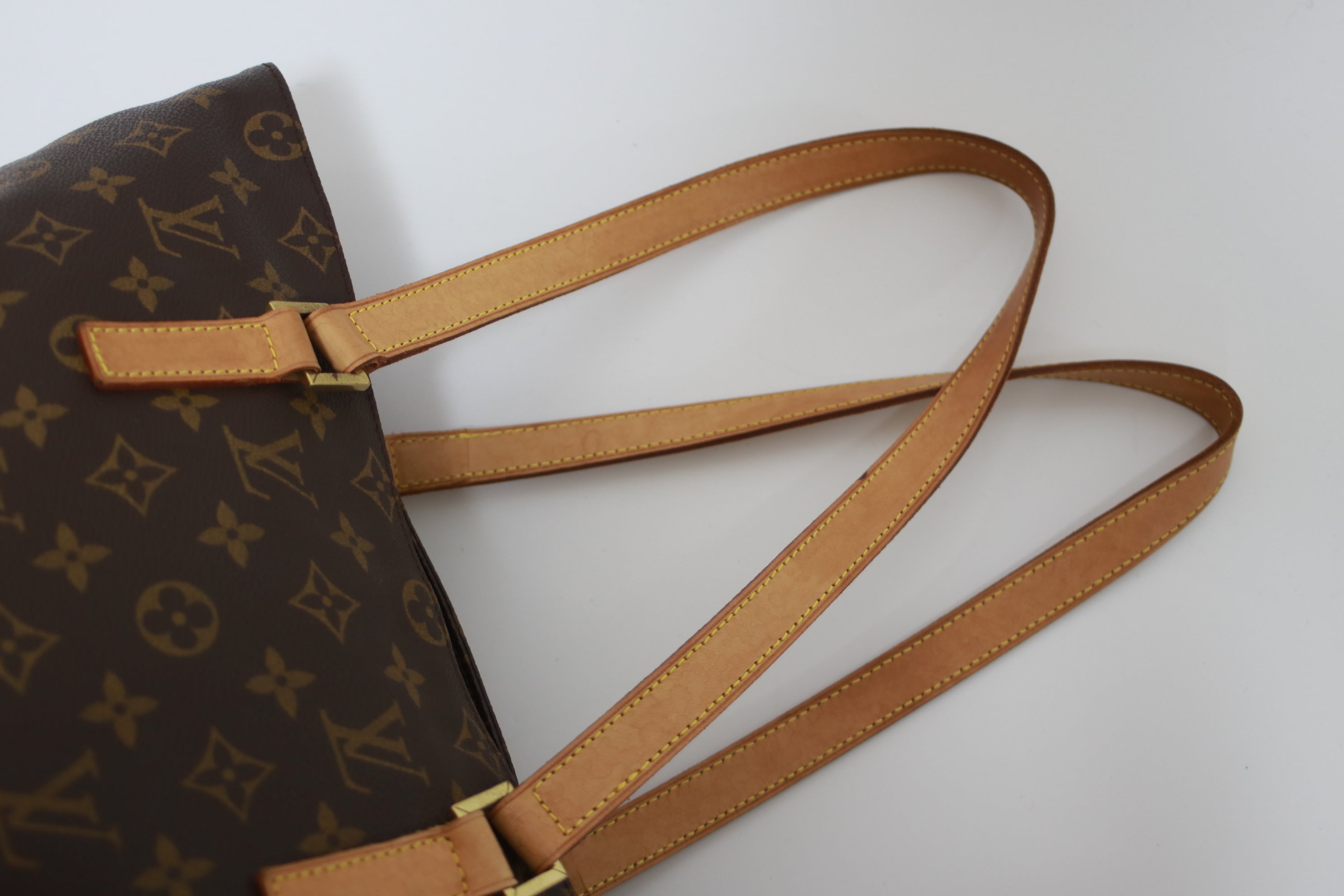 Louis Vuitton Cabas Mezzo Shoulder Tote Bag Used