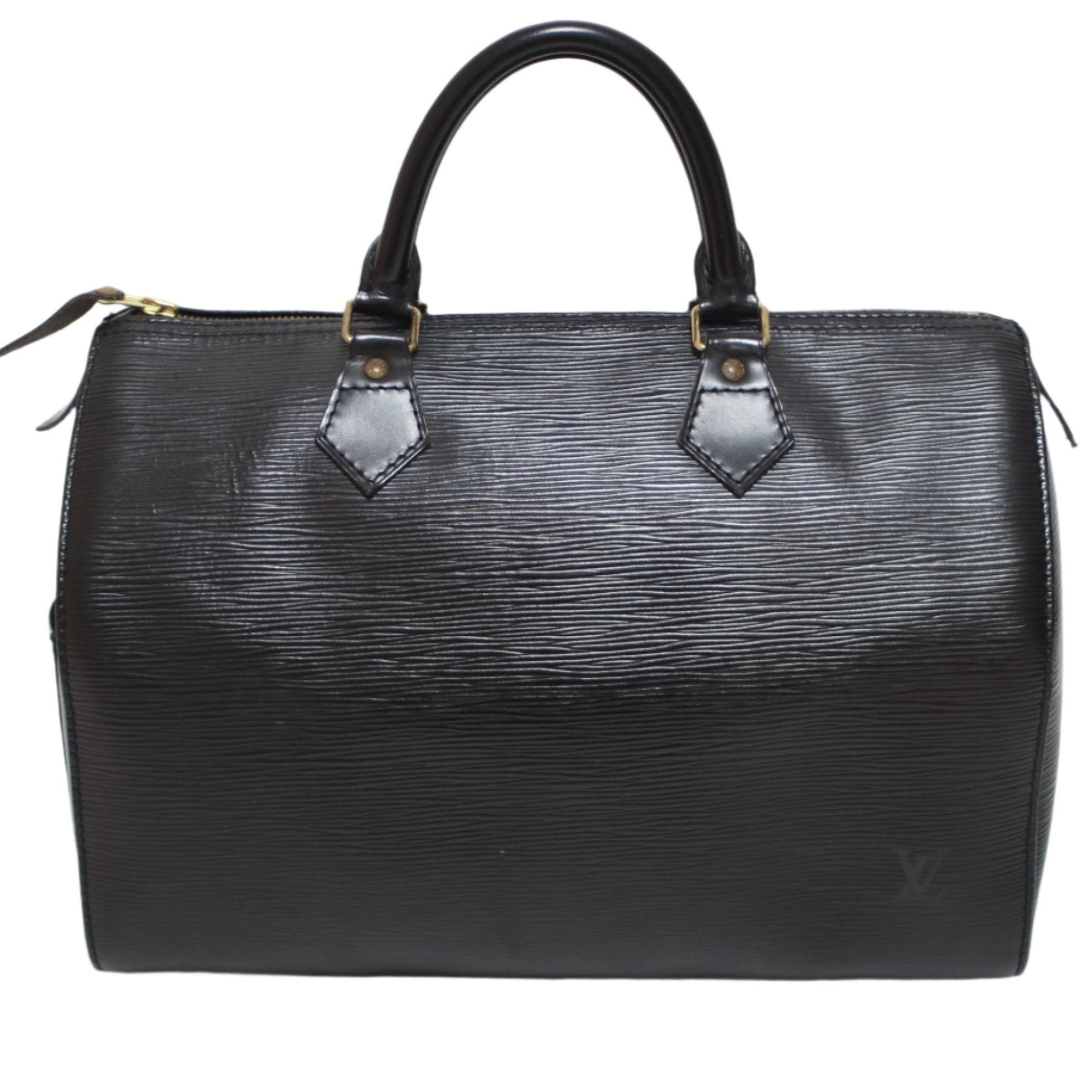 Louis Vuitton Speedy 30 Epi Handbag Black Used