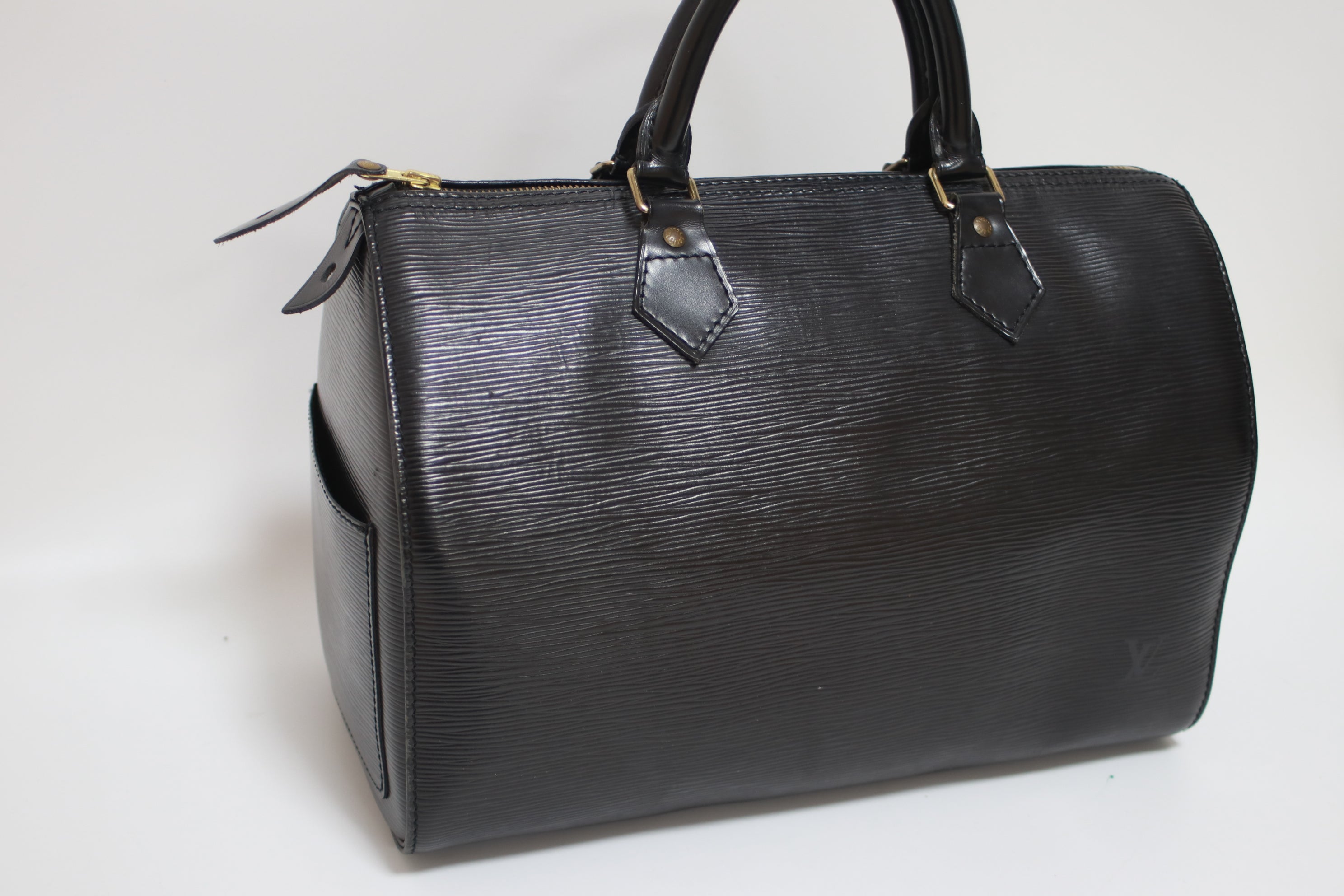 Louis Vuitton Speedy 30 Epi Handbag Black Used