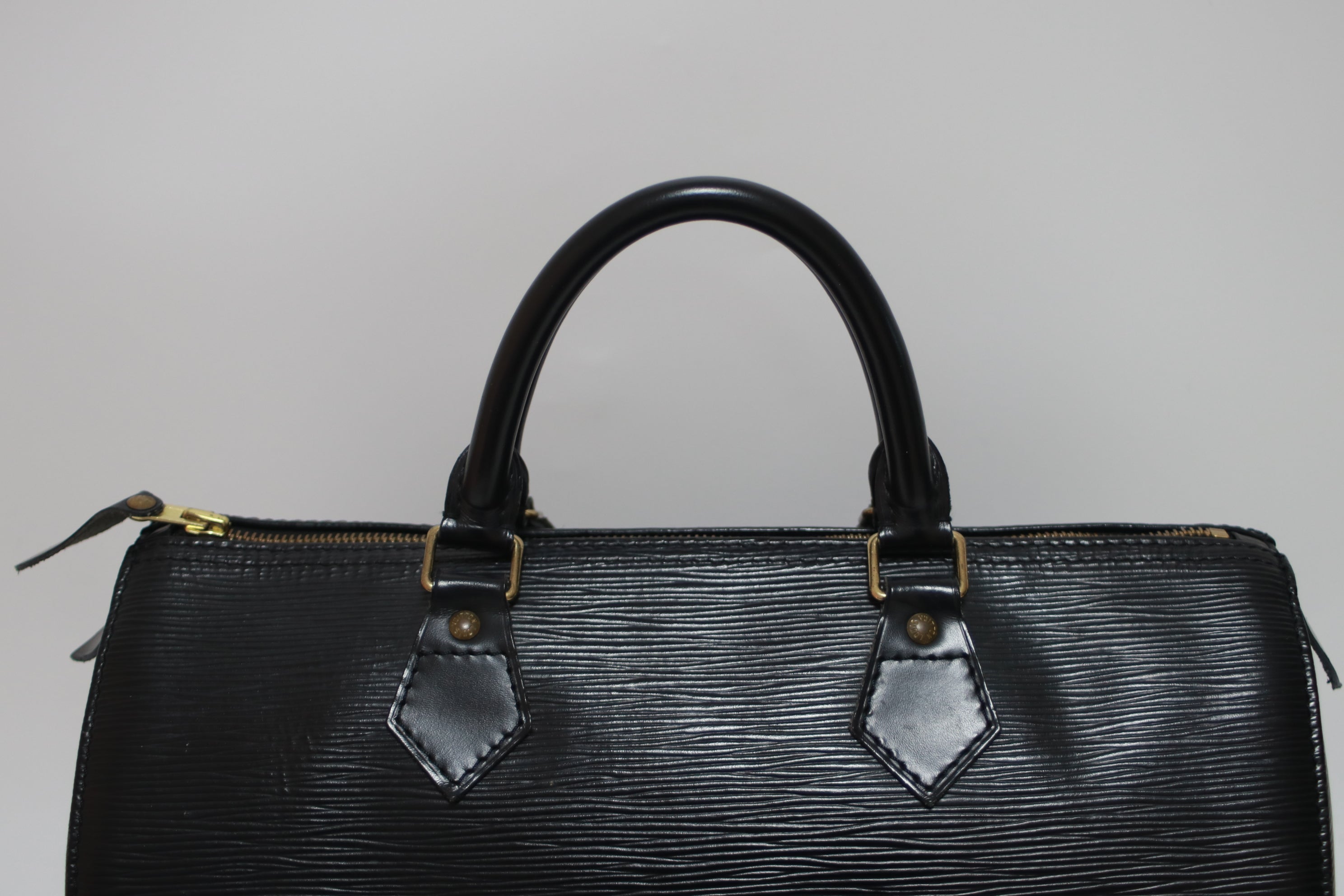Louis Vuitton Speedy 30 Epi Handbag Black Used