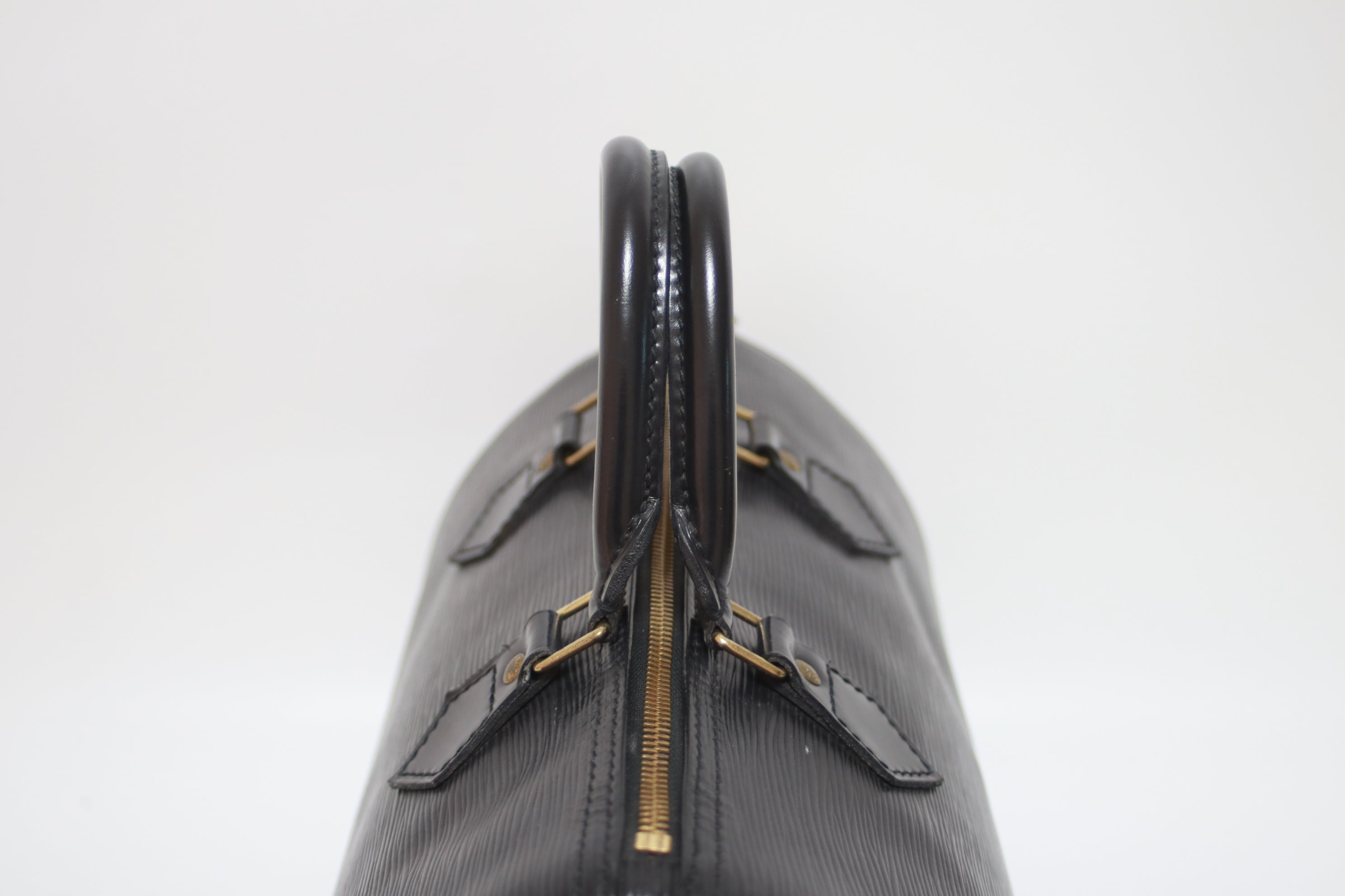 Louis Vuitton Speedy 30 Epi Handbag Black Used