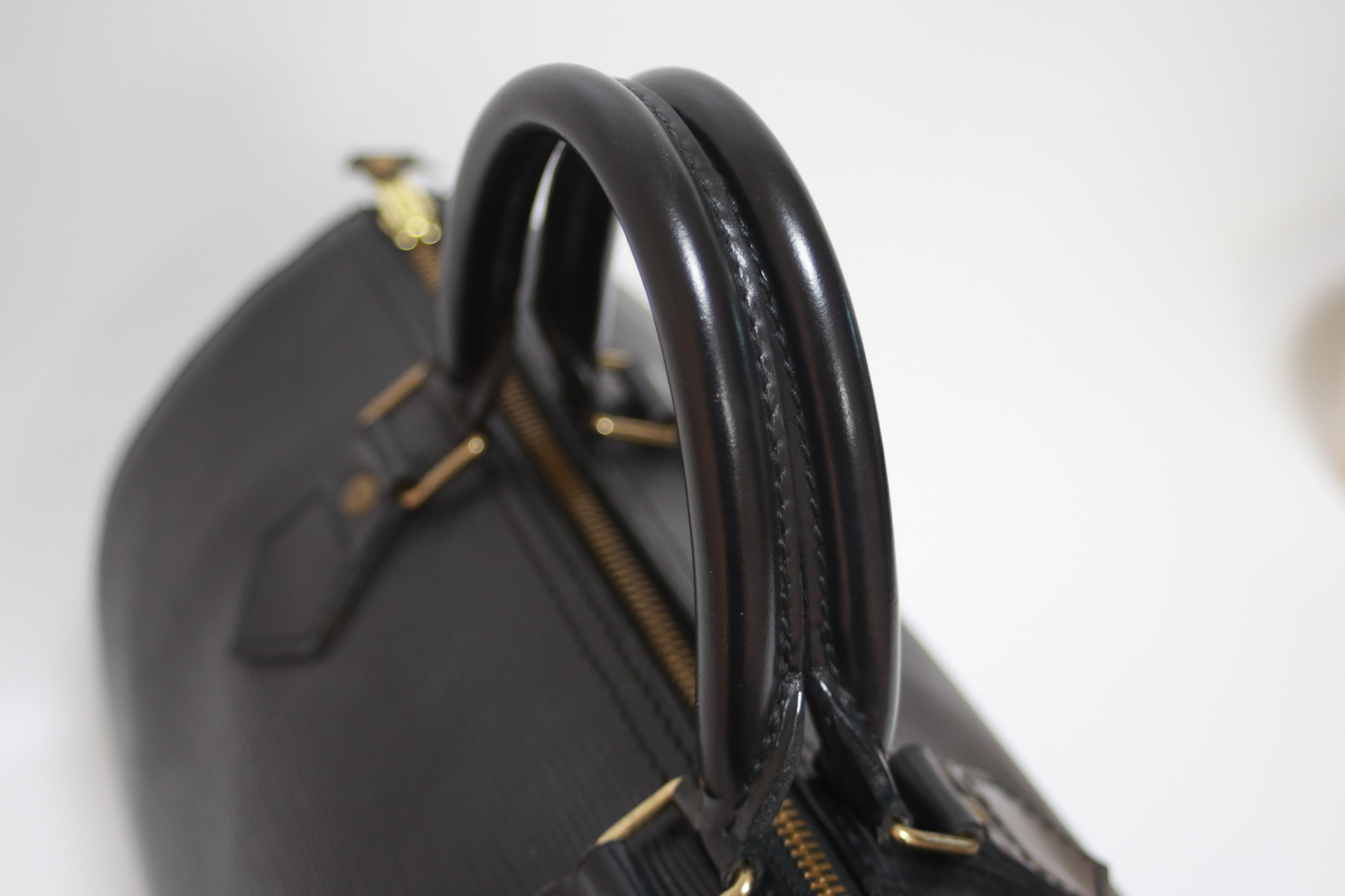 Louis Vuitton Speedy 30 Epi Handbag Black Used
