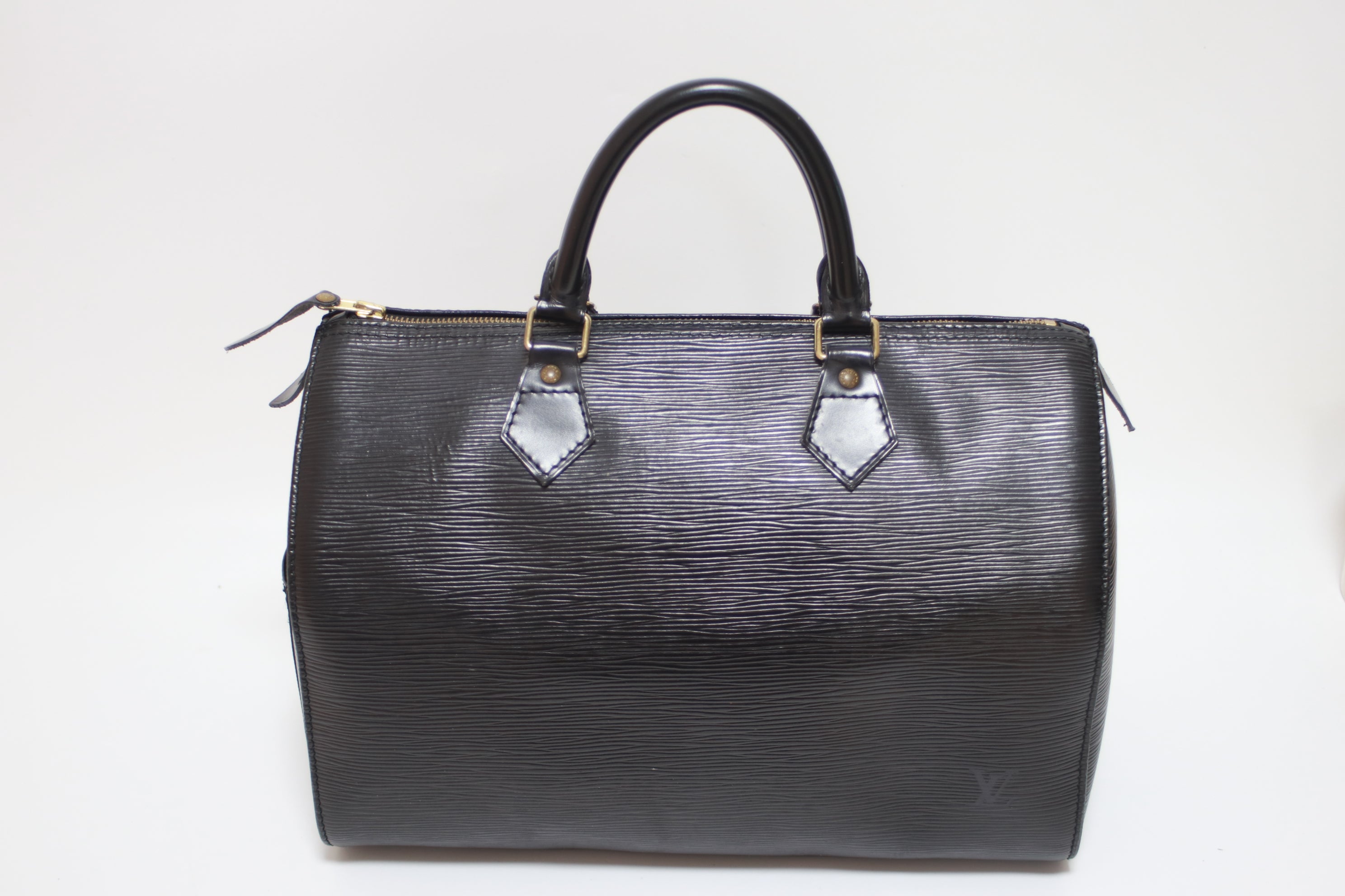 Louis Vuitton Speedy 30 Epi Handbag Black Used