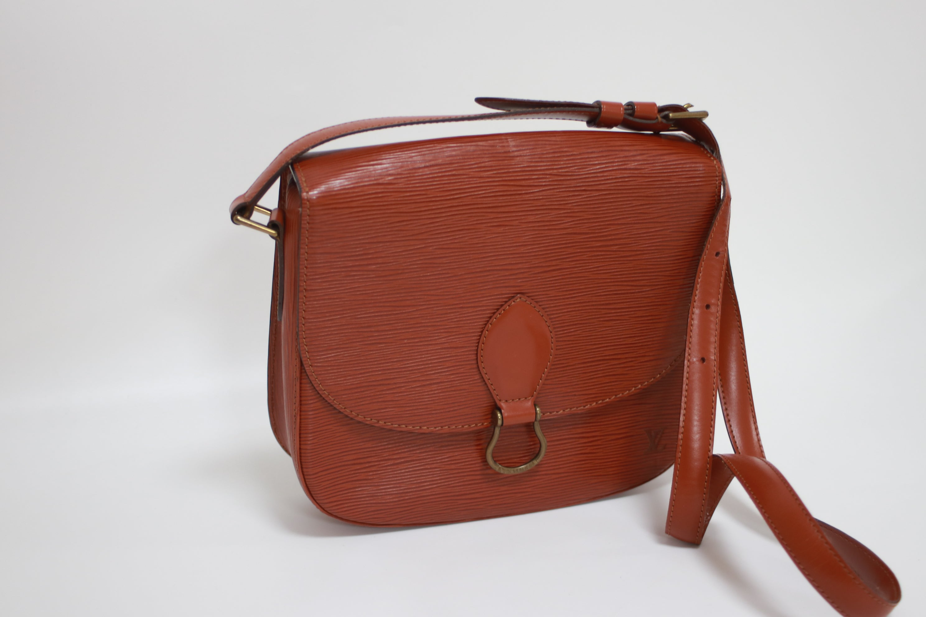 Louis Vuitton Saint Cloud GM Epi Bag Kenya Brown Used