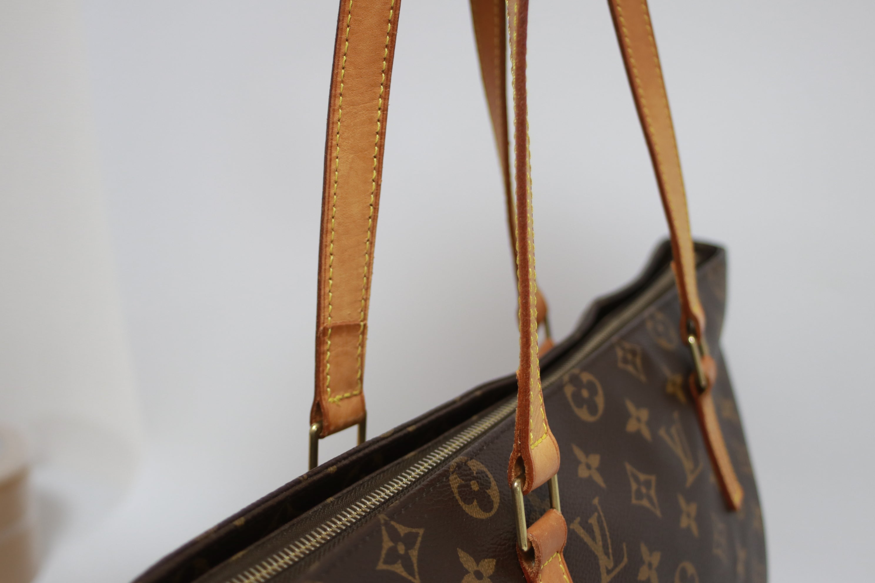 Louis Vuitton Cabas Mezzo Shoulder Tote Bag Used