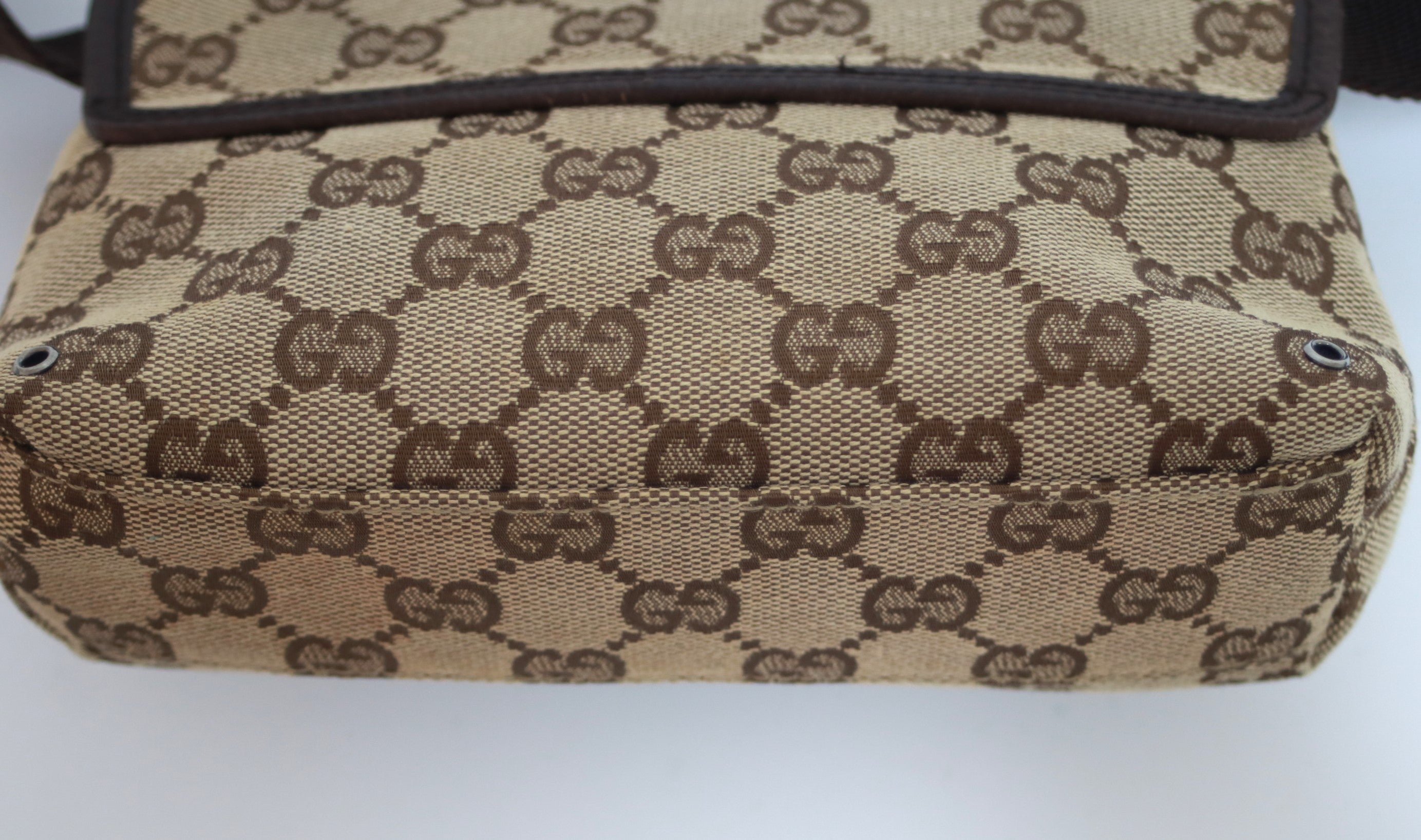 Gucci Waist Pouch Bag Brown Used